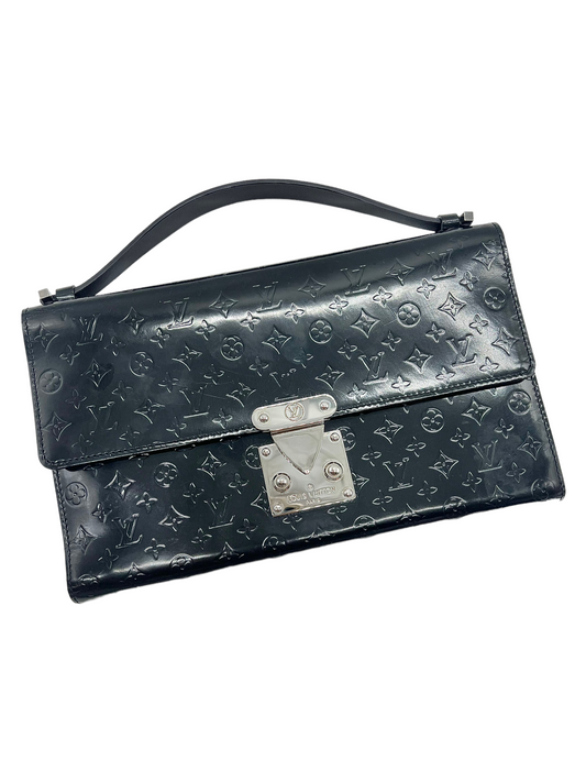 Louis Vuitton Black Monogram Glace Anouchka MM Pochette MM