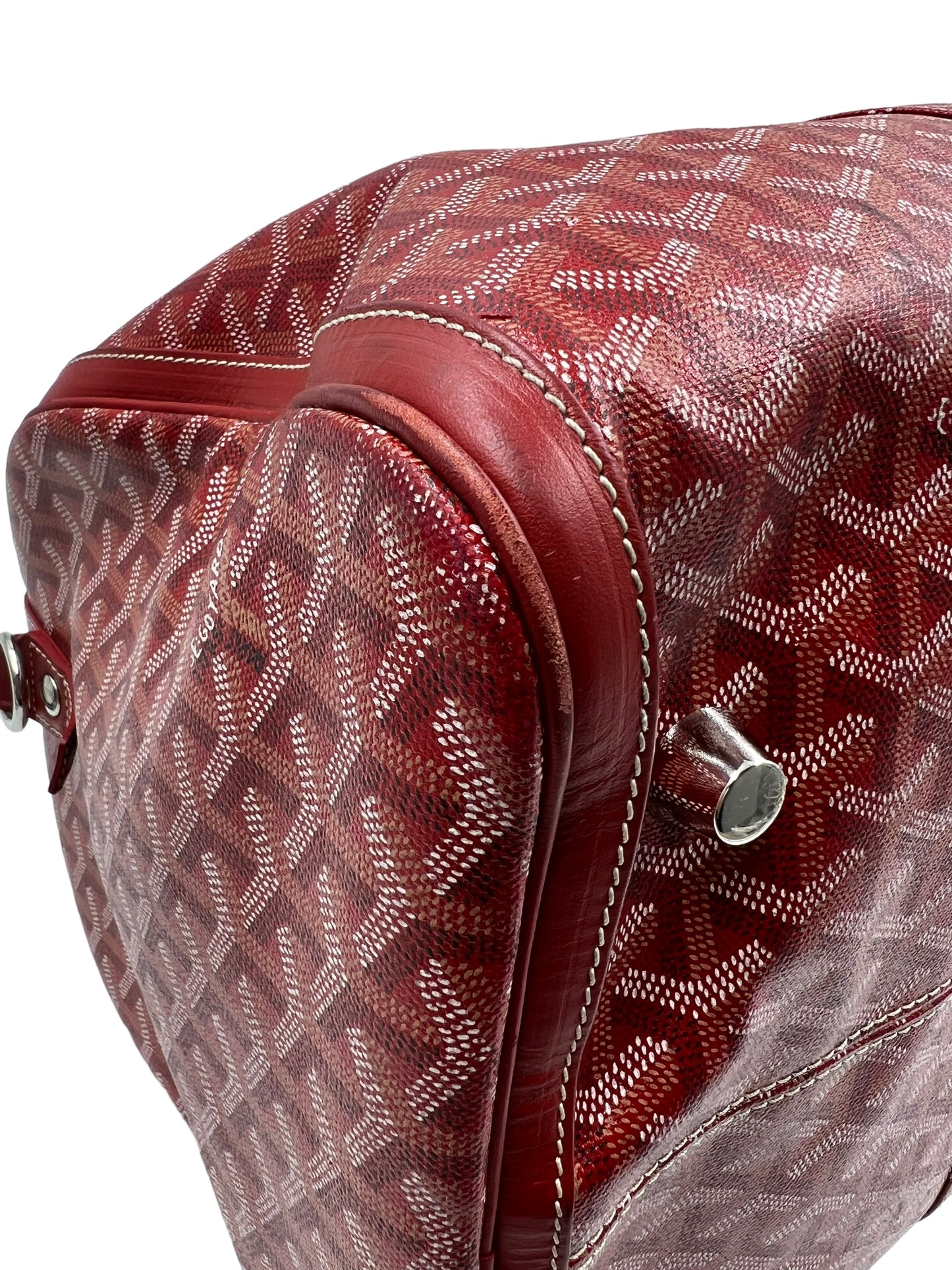 Goyard Red Croisiere 50 Duffle