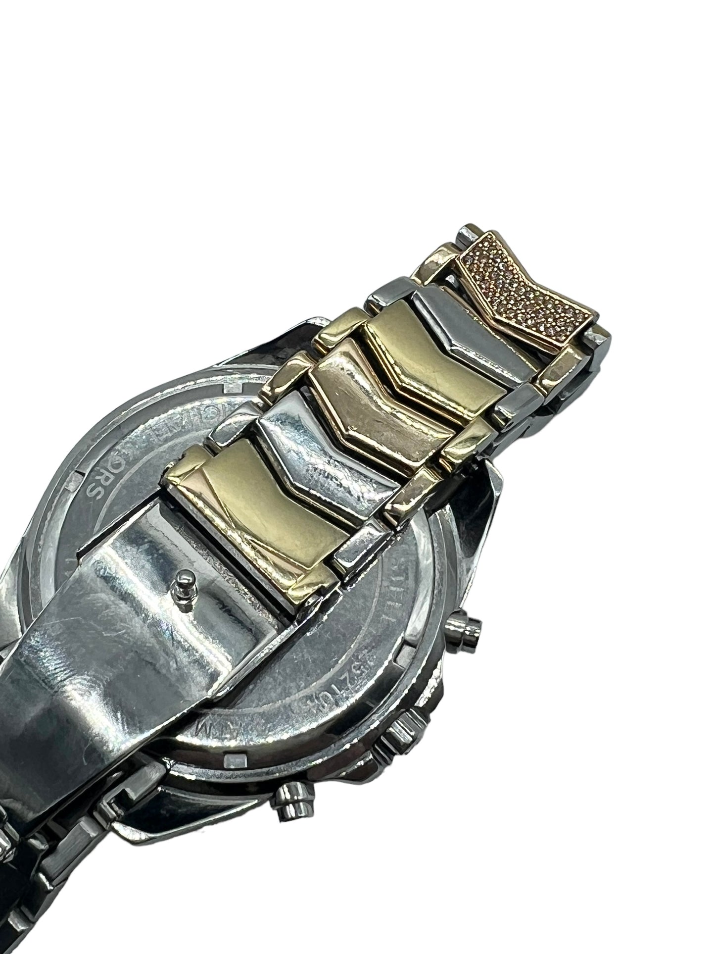 Michael Kors Whitney Pave Tri-Tone Chronograph Watch