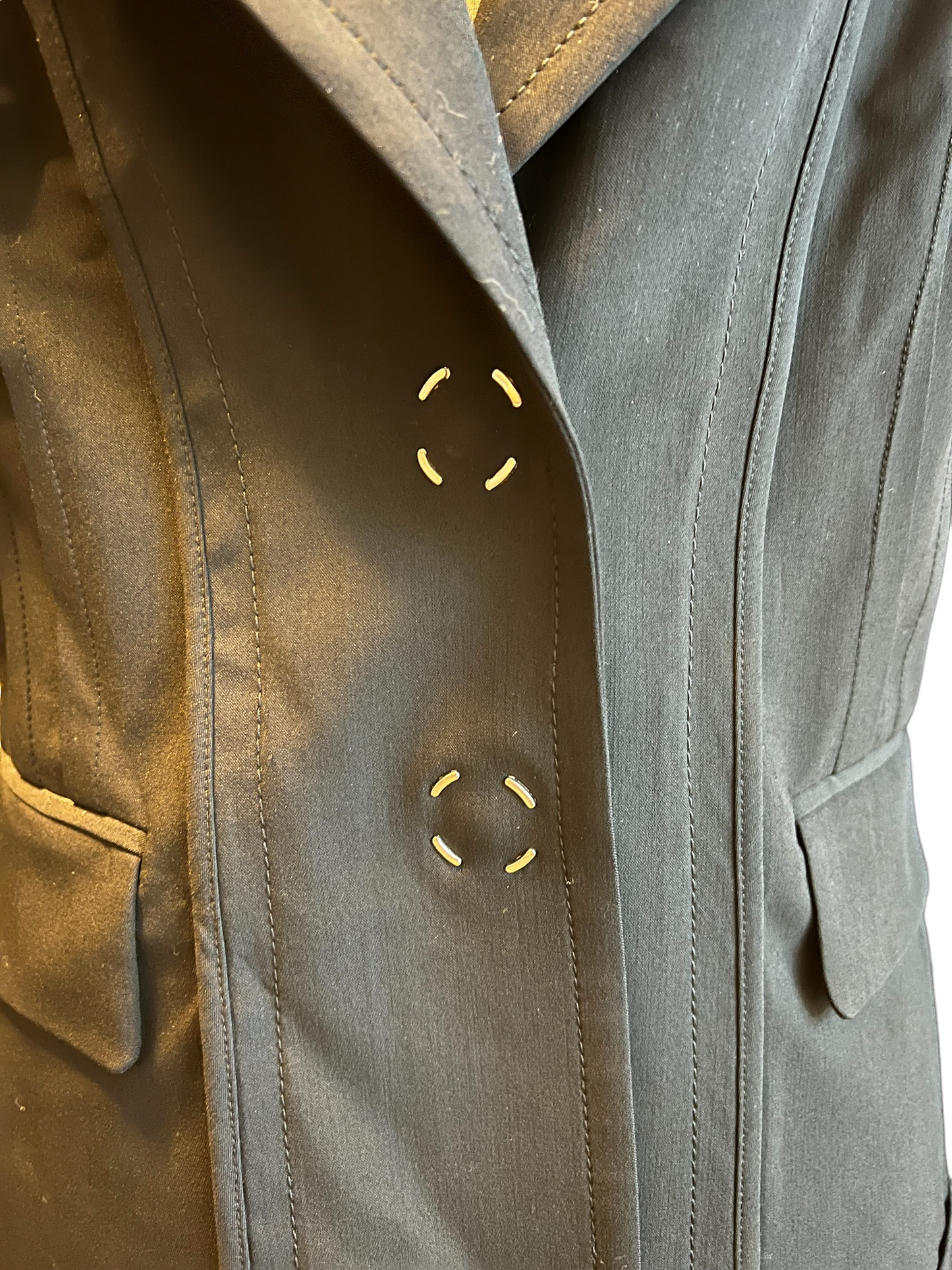 Escada Black Wool Blend Size 40 Blazer