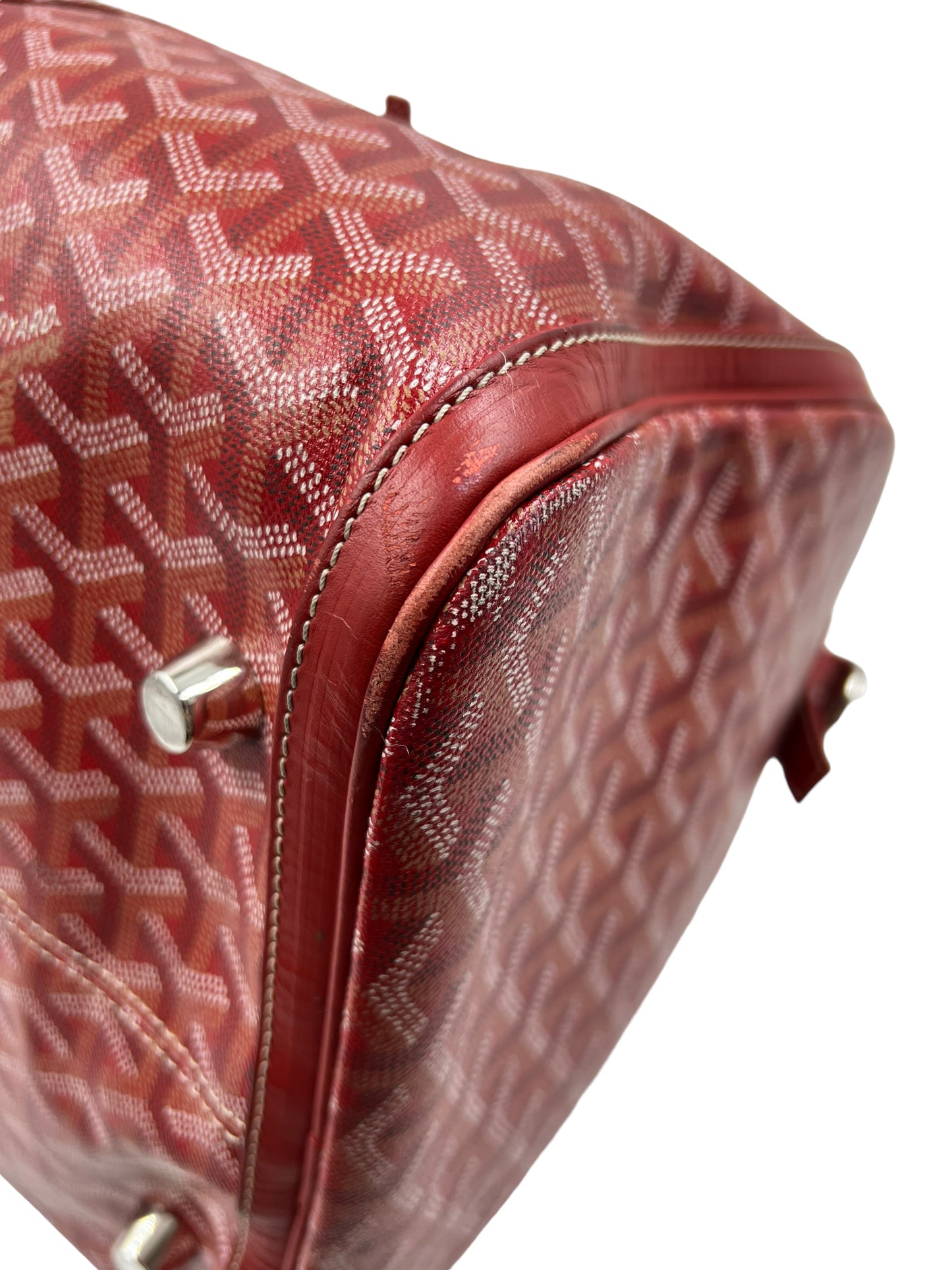 Goyard Red Croisiere 50 Duffle