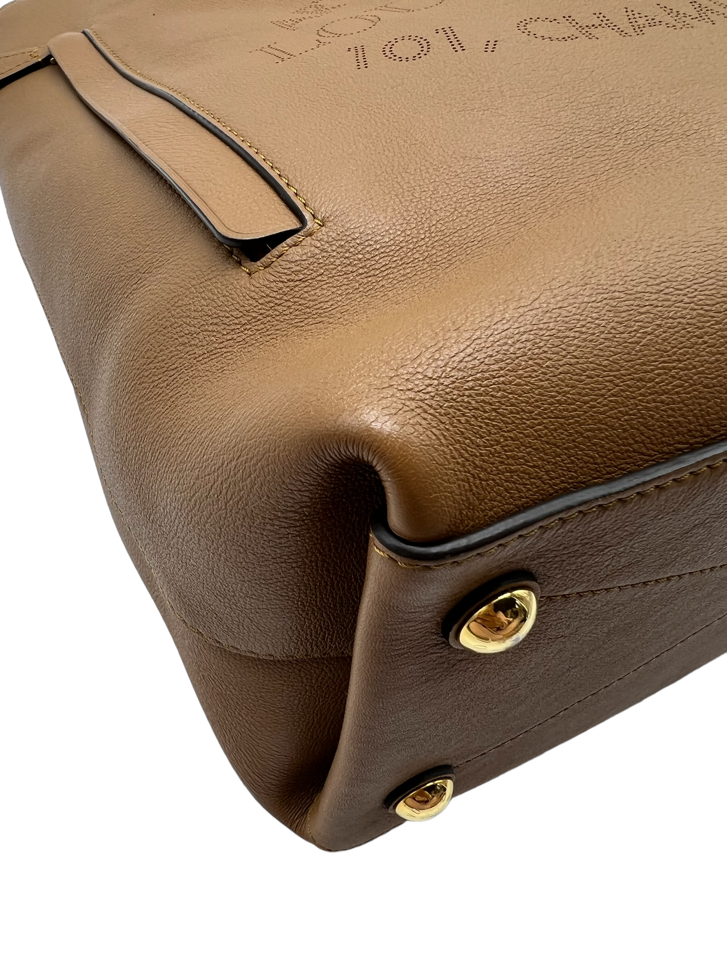 Louis Vuitton Hazelnut Calfskin Bagatelle Noisette Parnassea Shoulder Bag