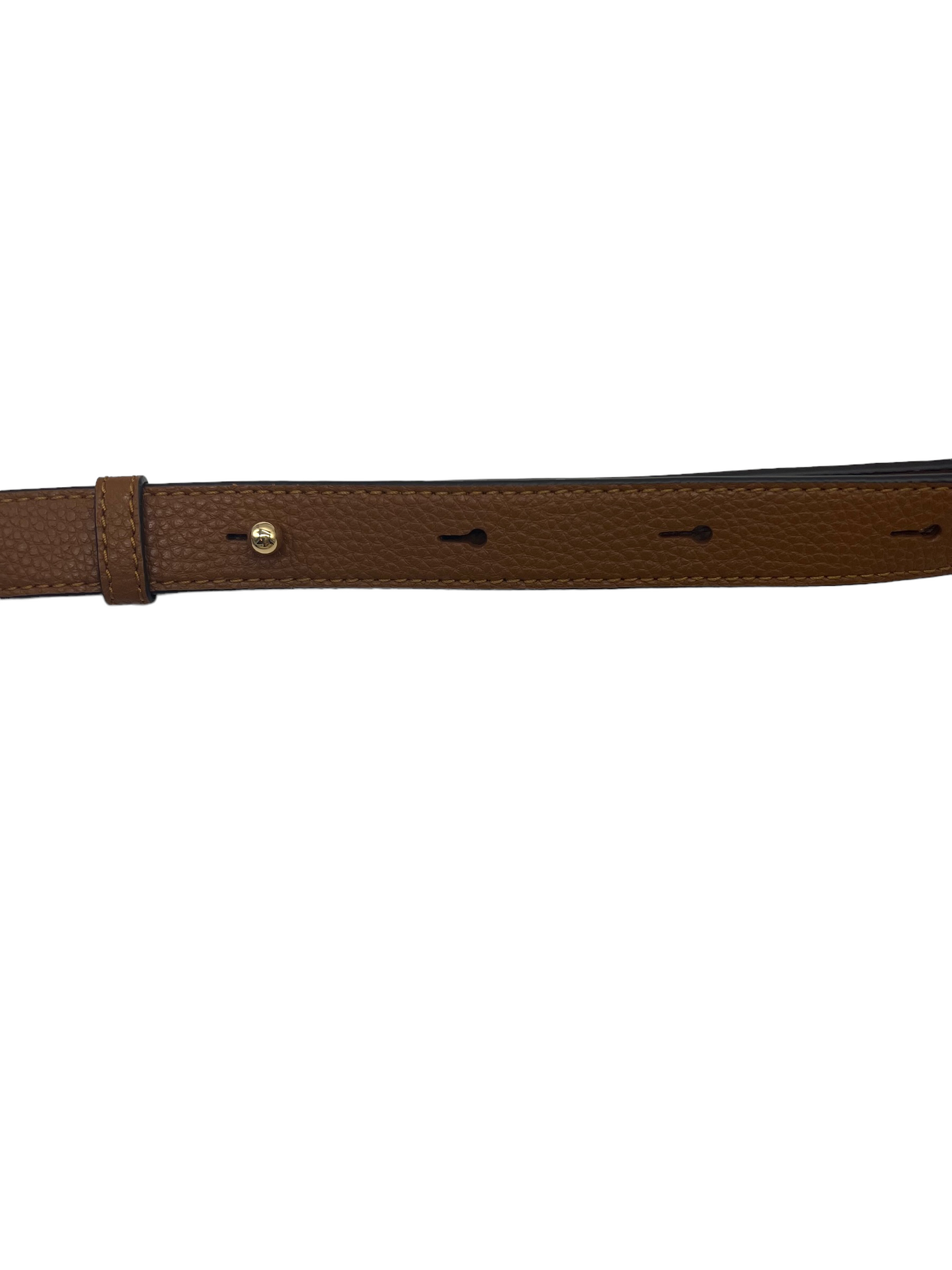 Marc Jacobs Tan Suede Croc Embossed Maverick Saddle Bag Crossbody