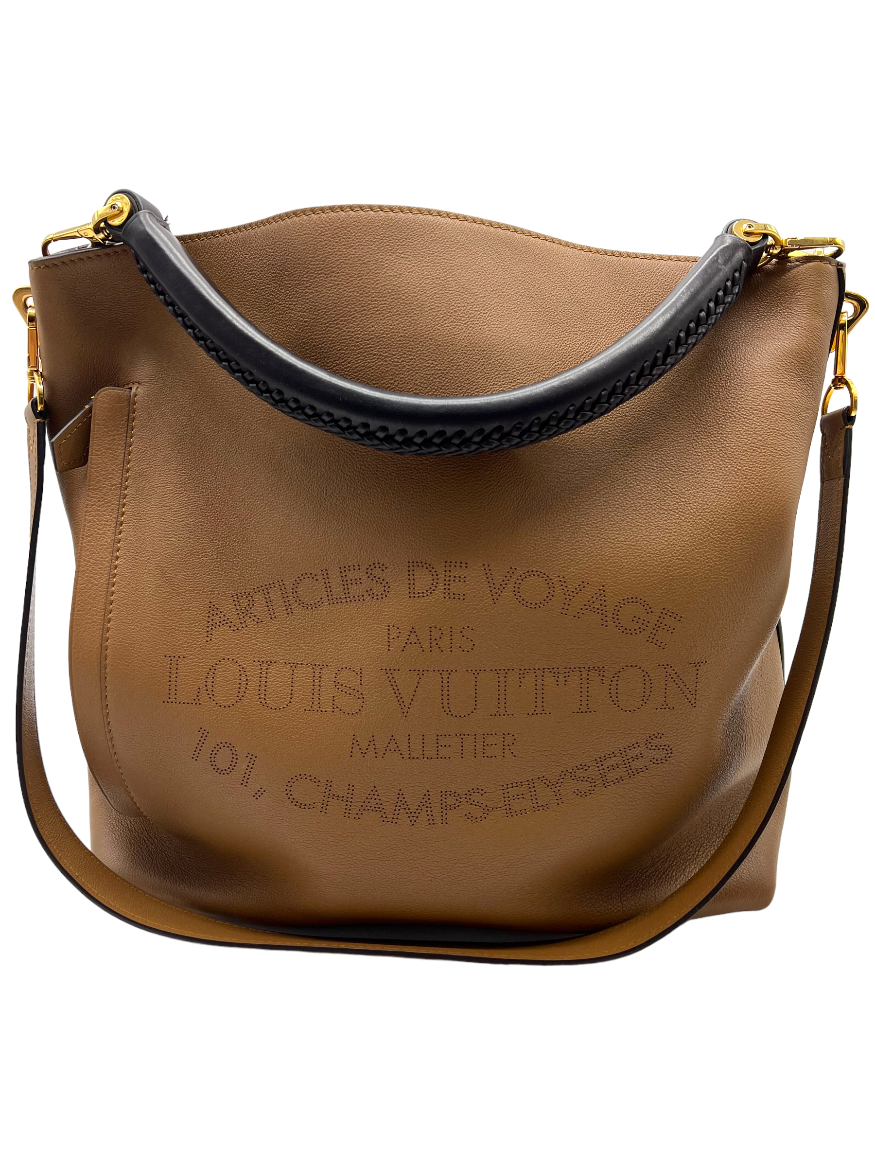 Bagatelle leather crossbody bag Louis Vuitton Beige in Leather