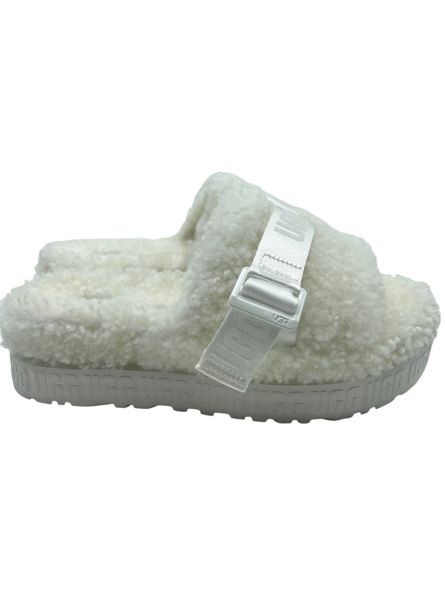 UGG Cream Shearling Fluffita Size 9 Slides