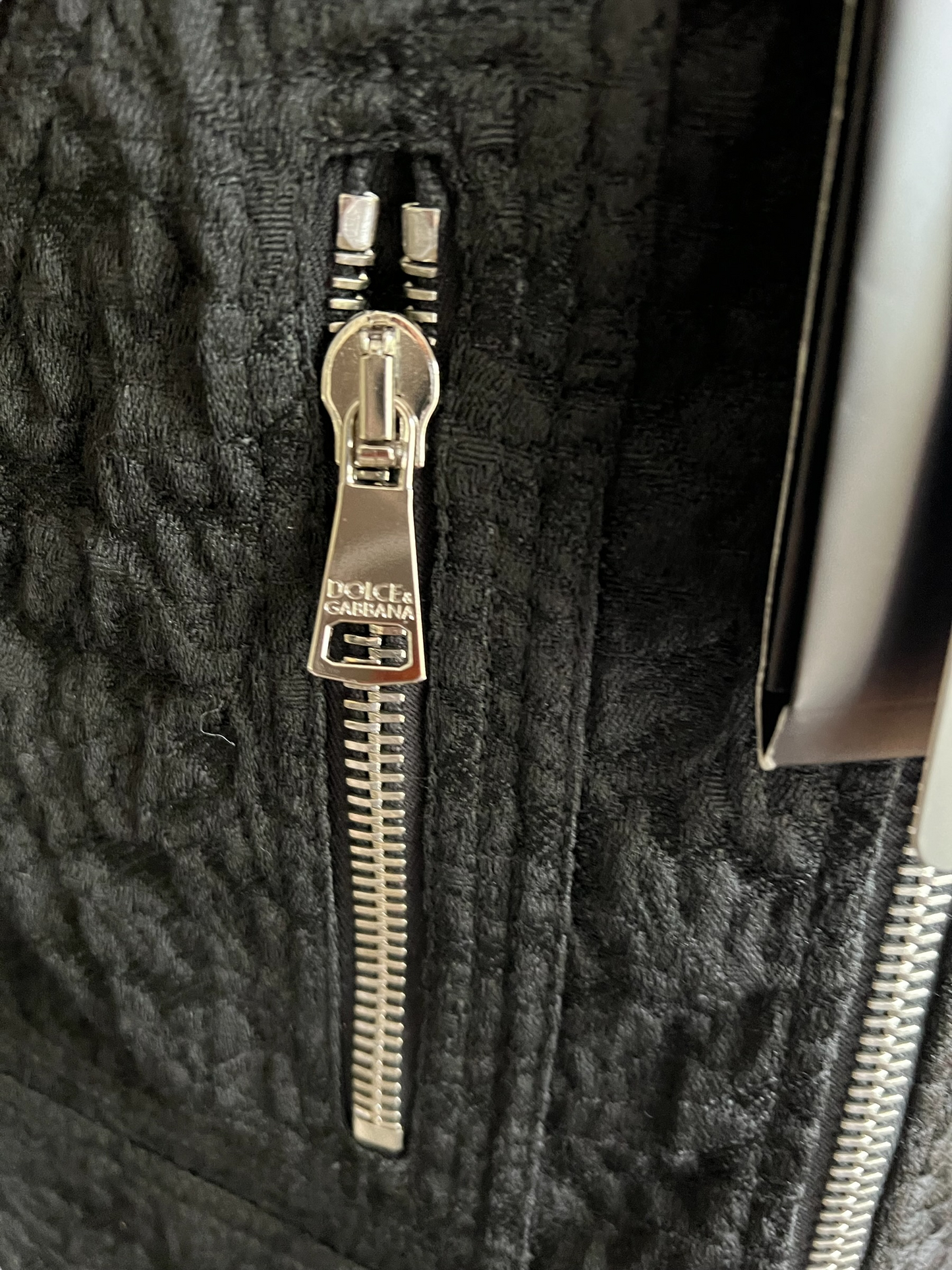 Dolce & Gabbana Black Embroidered Size 46 Jacket