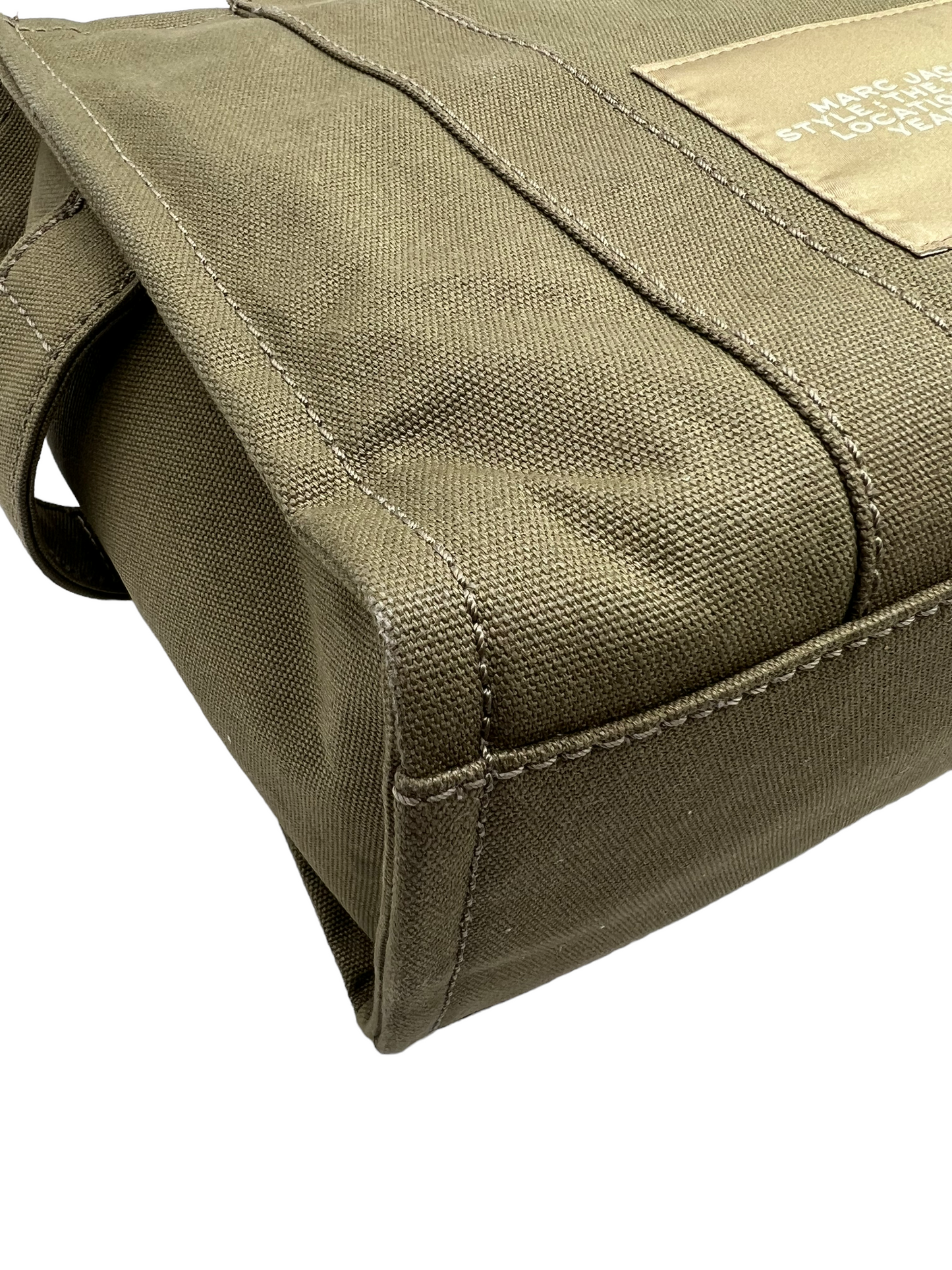 Marc Jacobs Khaki Canvas "The Medium Tote" Bag