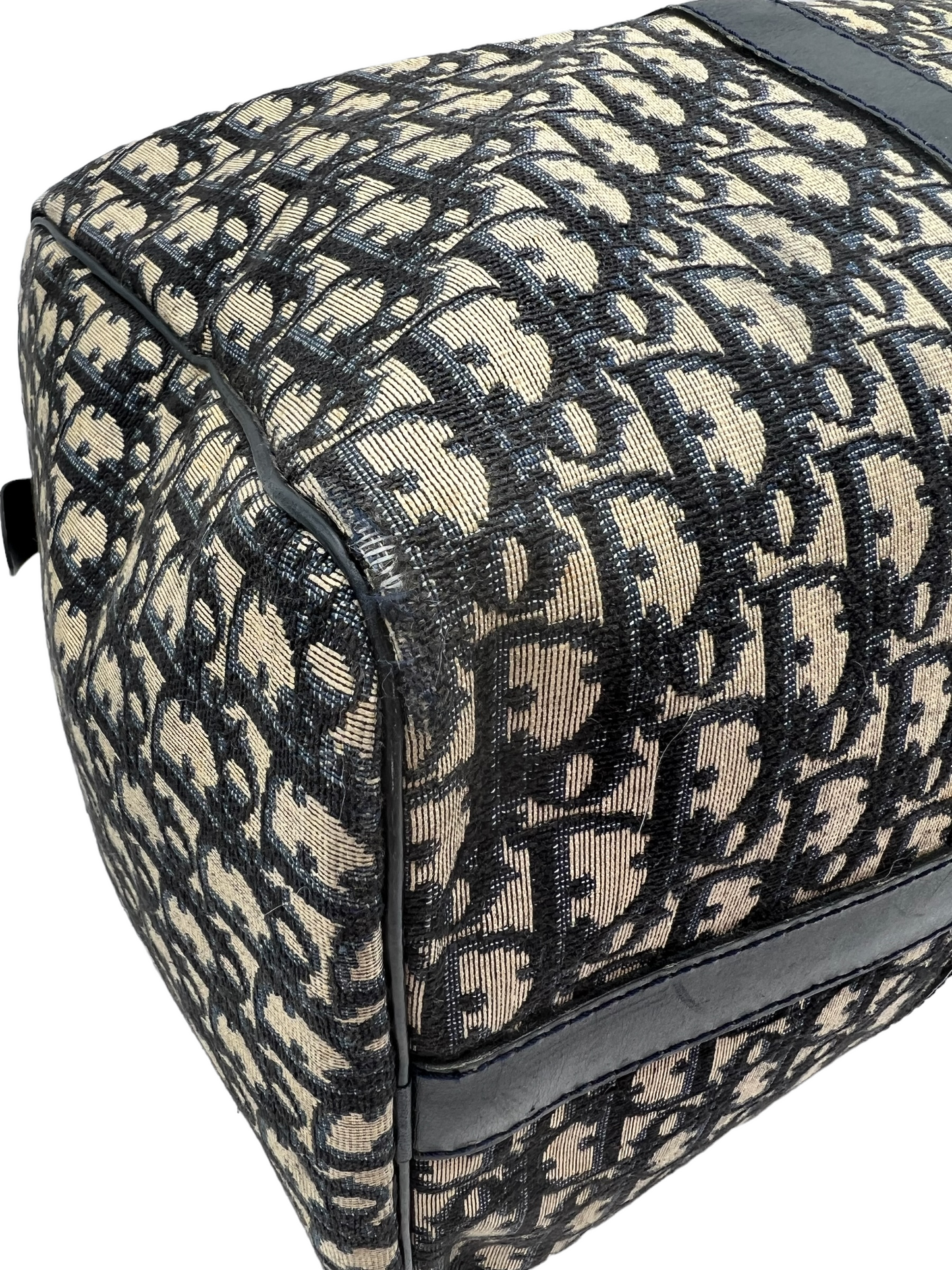 Christian Dior Vintage Blue Navy Trotter Duffle