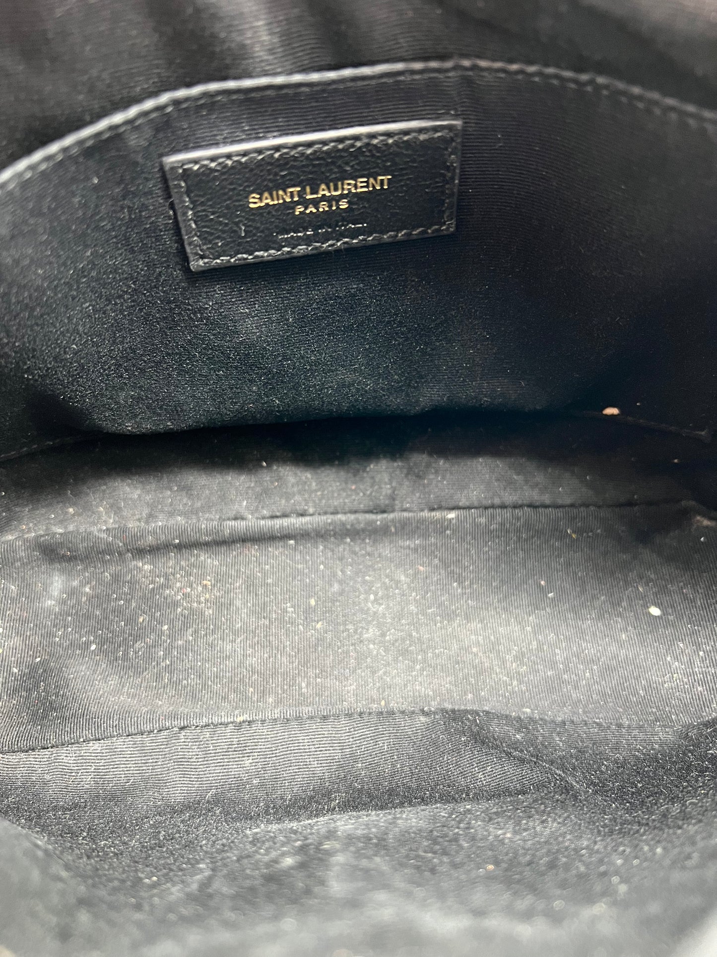 Saint Laurent YSL Burgundy Leather Loulou Camera Bag