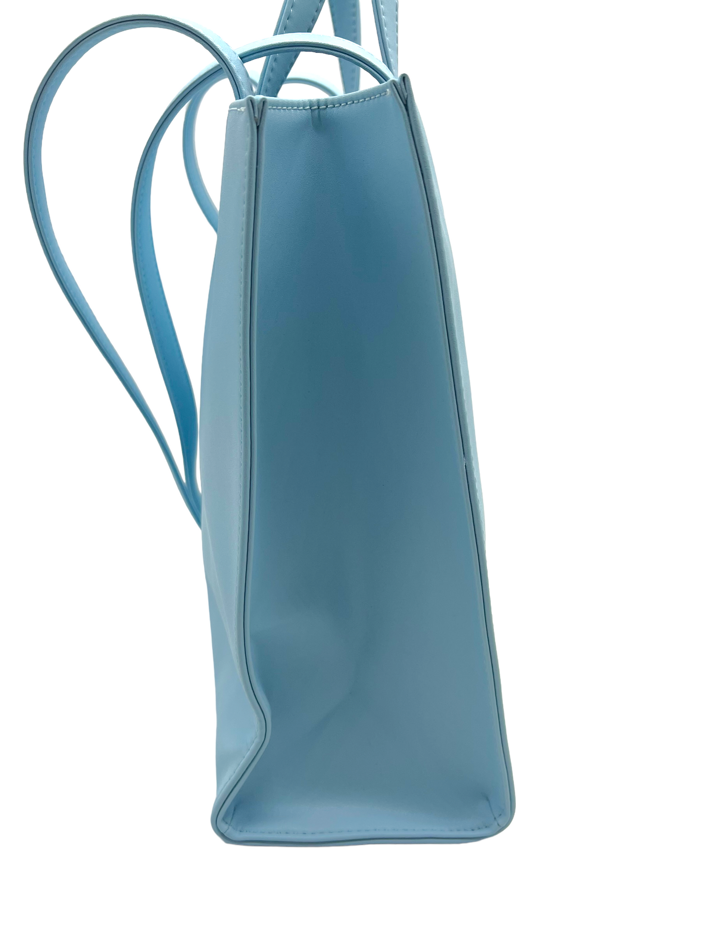 Telfar Pool Blue Vegan Leather Medium Shopper