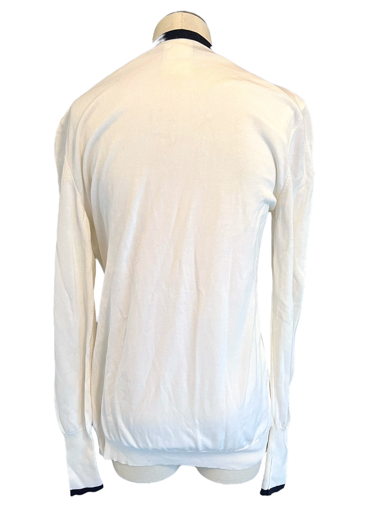 Chanel Off White 96P Size 38 Cardigan Set