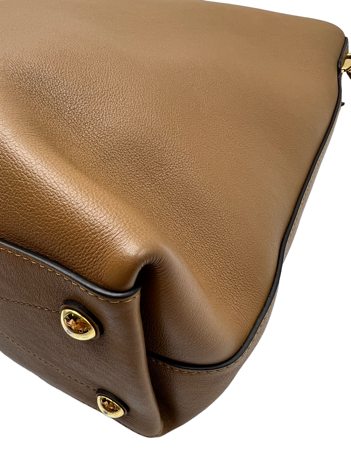 Louis Vuitton Hazelnut Calfskin Bagatelle Noisette Parnassea Shoulder Bag