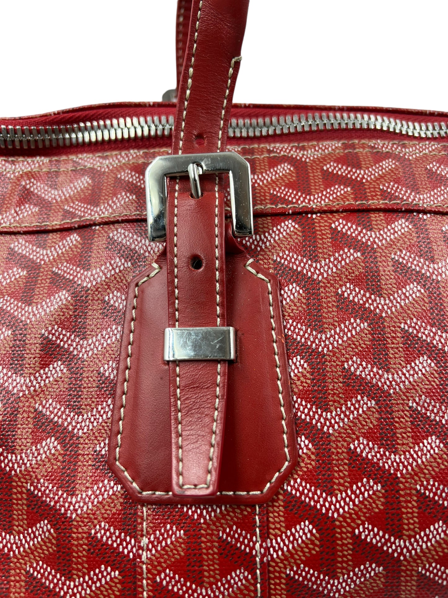 Goyard Red Croisiere 50 Duffle