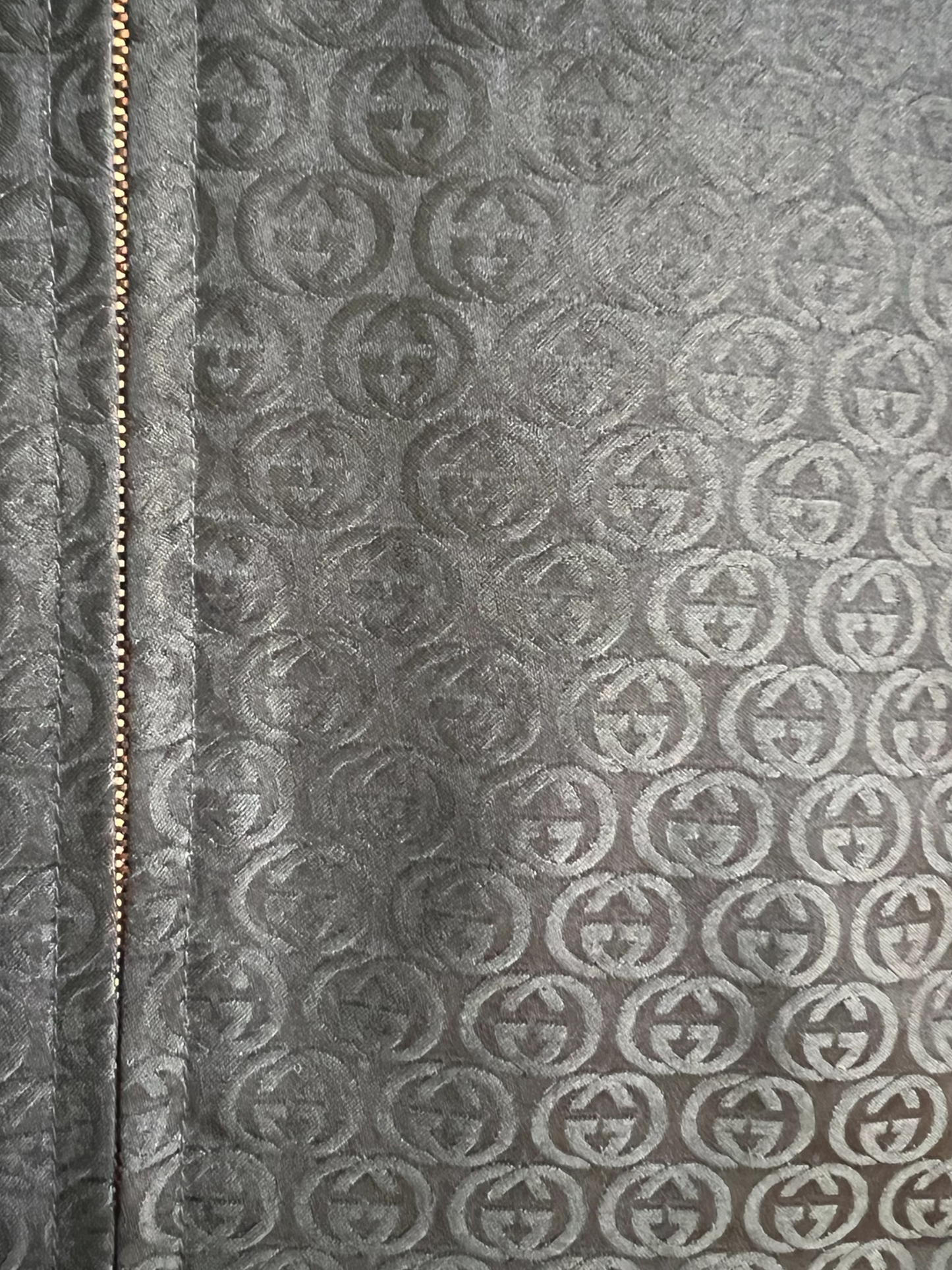 Gucci Black Silk Blend 2003 Tom Ford Interlocking G Size 42 Jacket