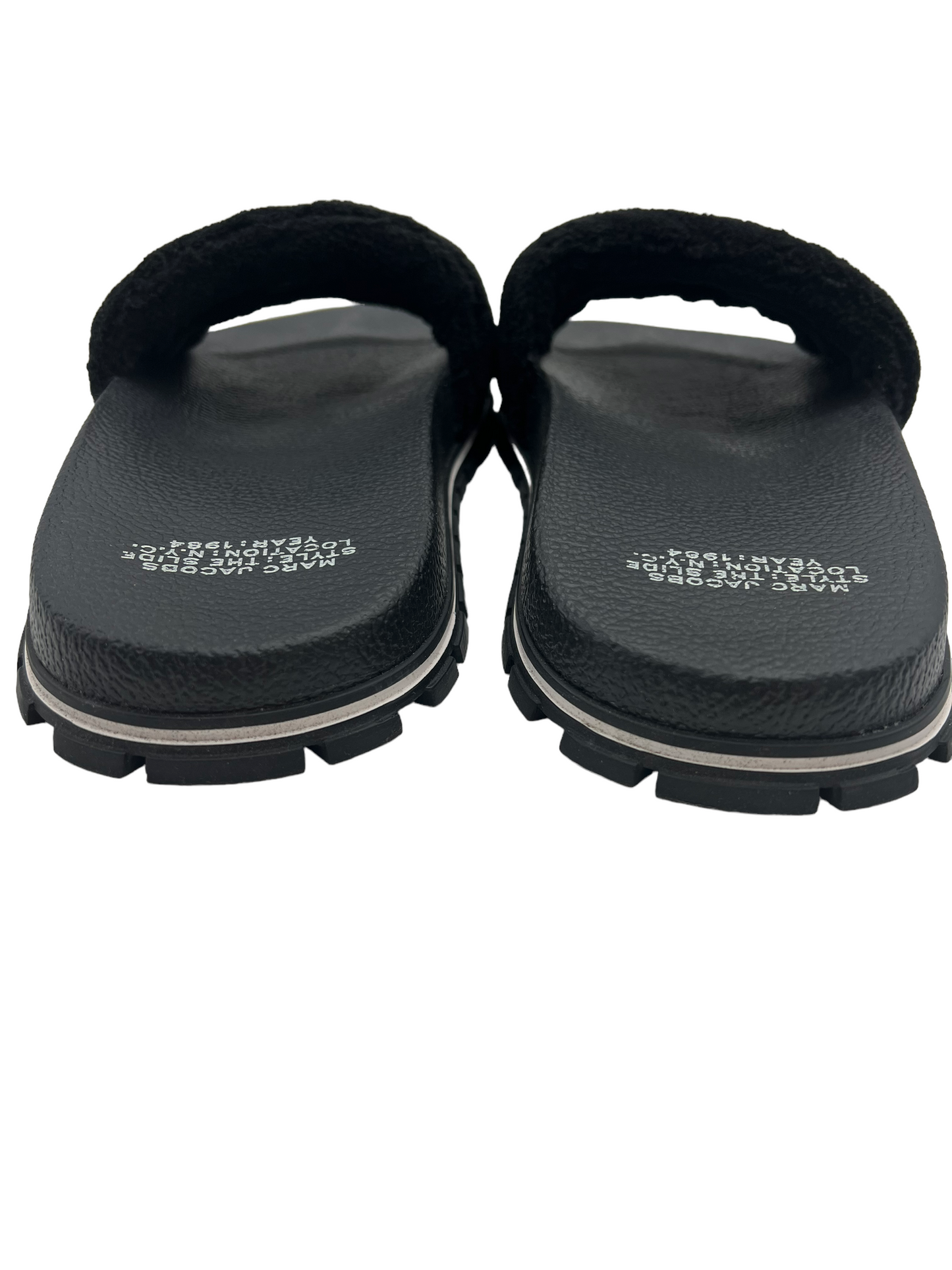 Marc Jacobs Black & White "The Slide" Size 41 Sandals