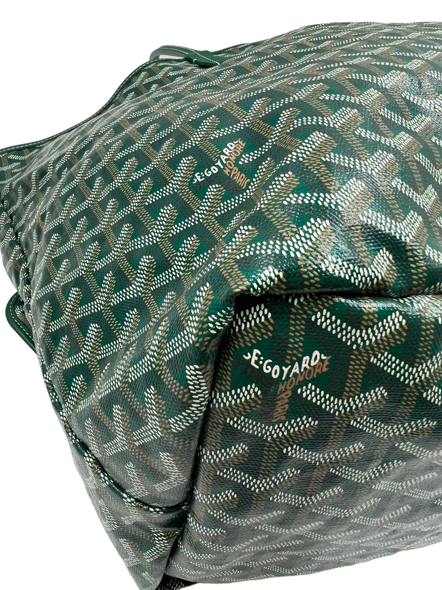 Goyard Green Goyardine Saint Louis GM Tote