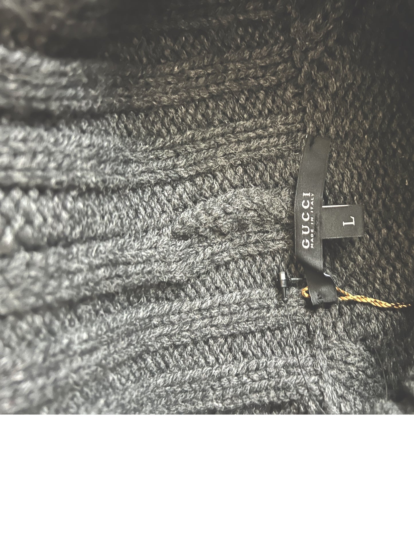 Gucci Charcoal Camel Size L Poncho