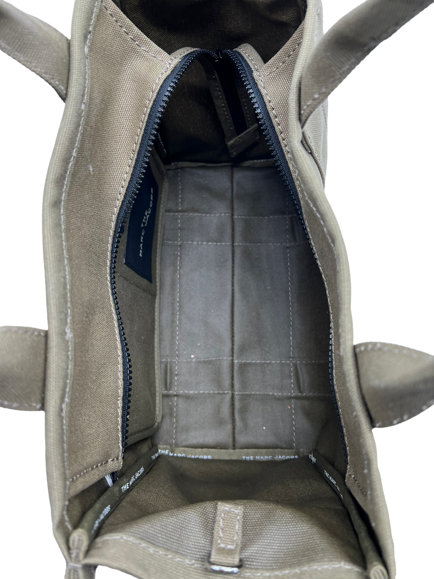 Marc Jacobs Khaki Canvas "The Medium Tote" Bag