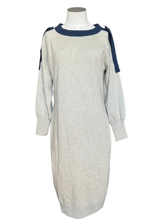Chanel Gray 08C Cashmere Coco Line Size 44 Dress