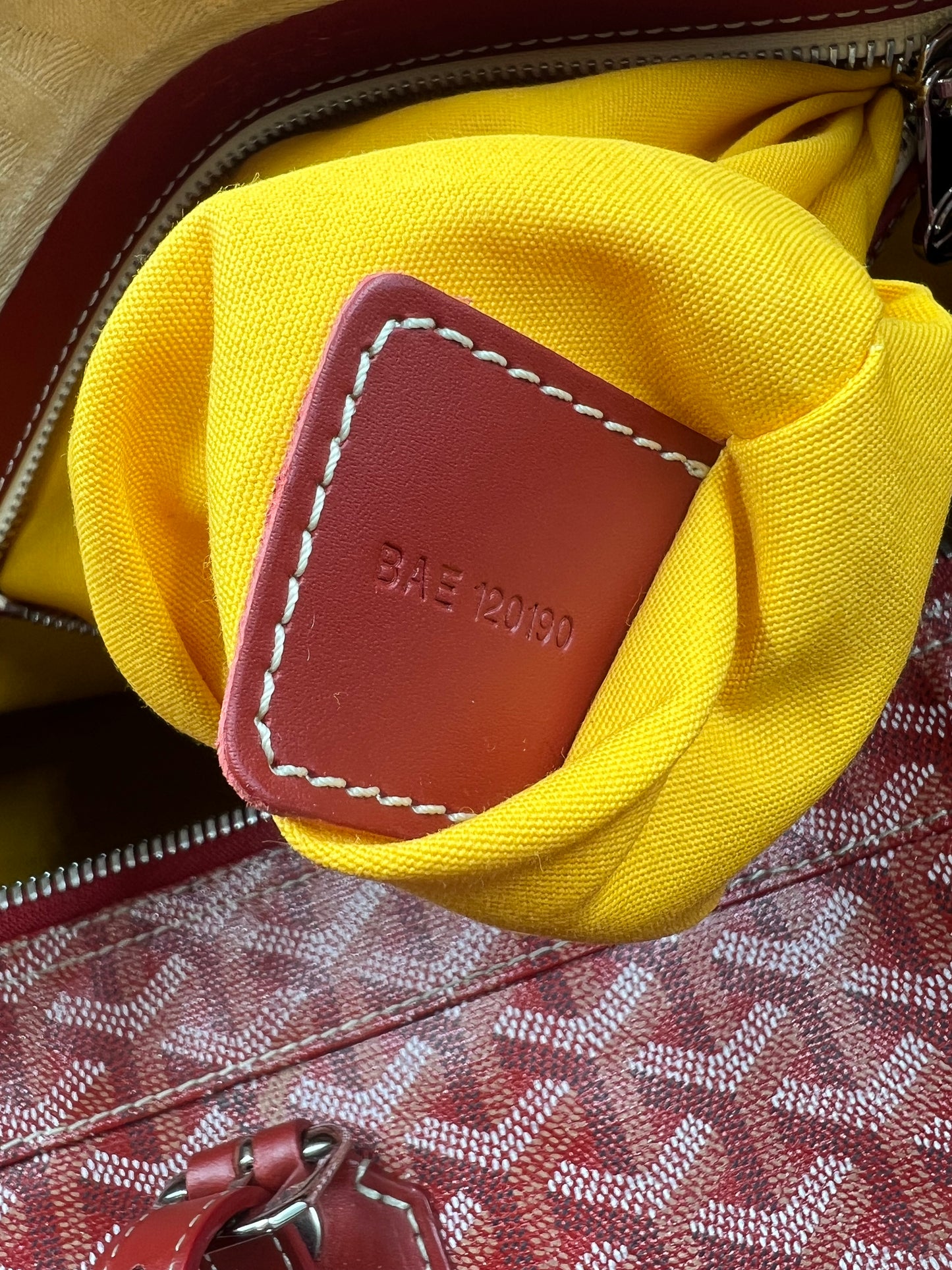 Goyard Red Croisiere 50 Duffle