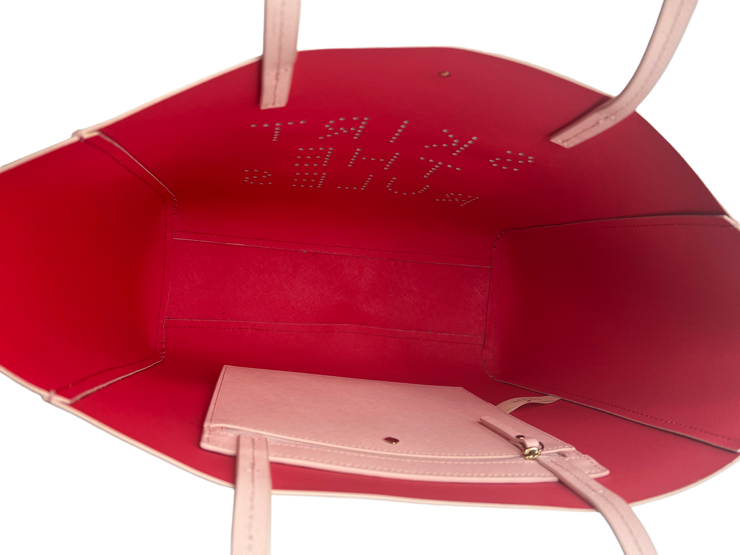 Kate Spade Pink Hallie 'Skirt The Rules' Perforated Tote