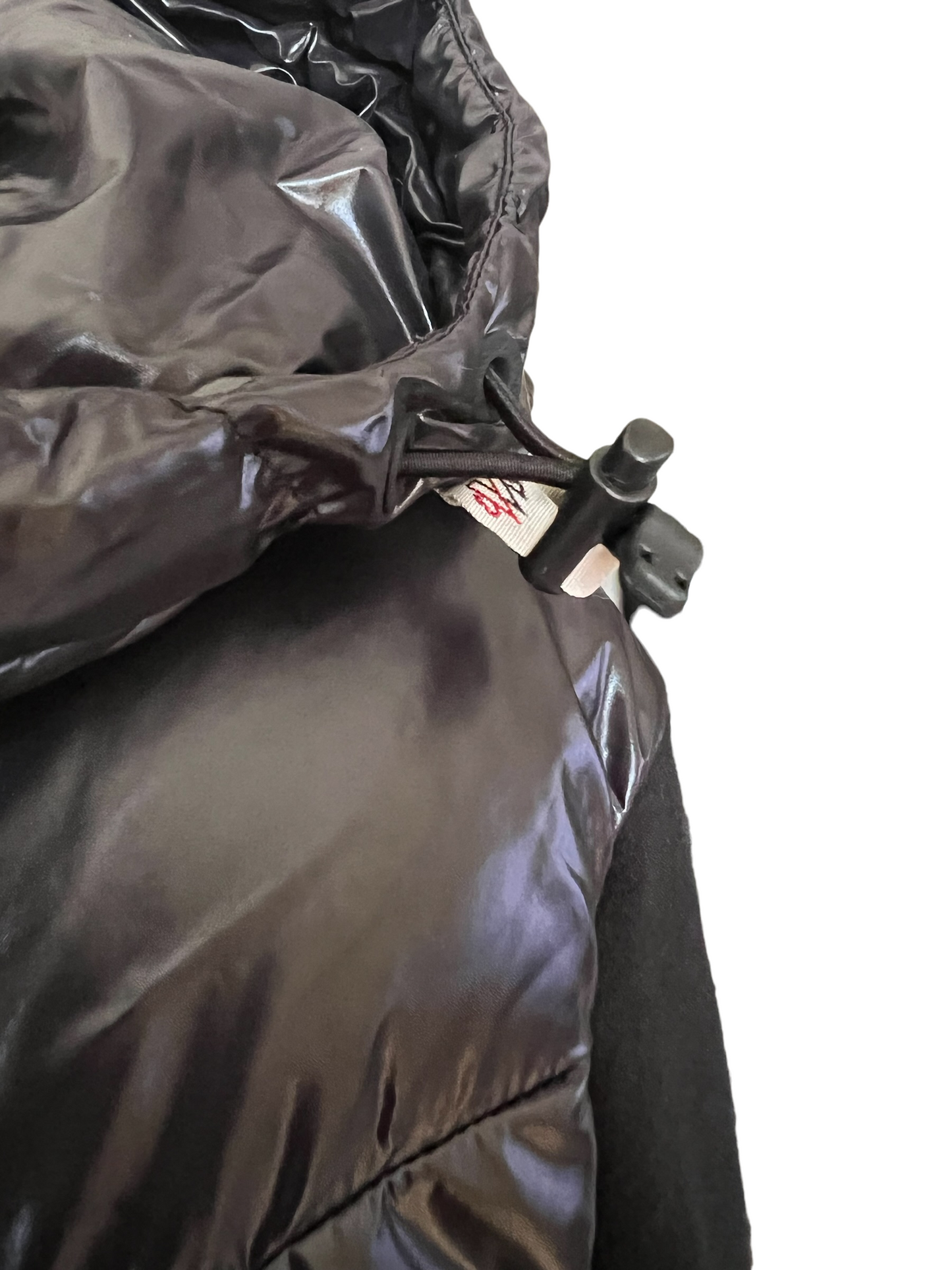 Moncler Black  Size Large Quilted 750 Power Down & Fleece Jacket