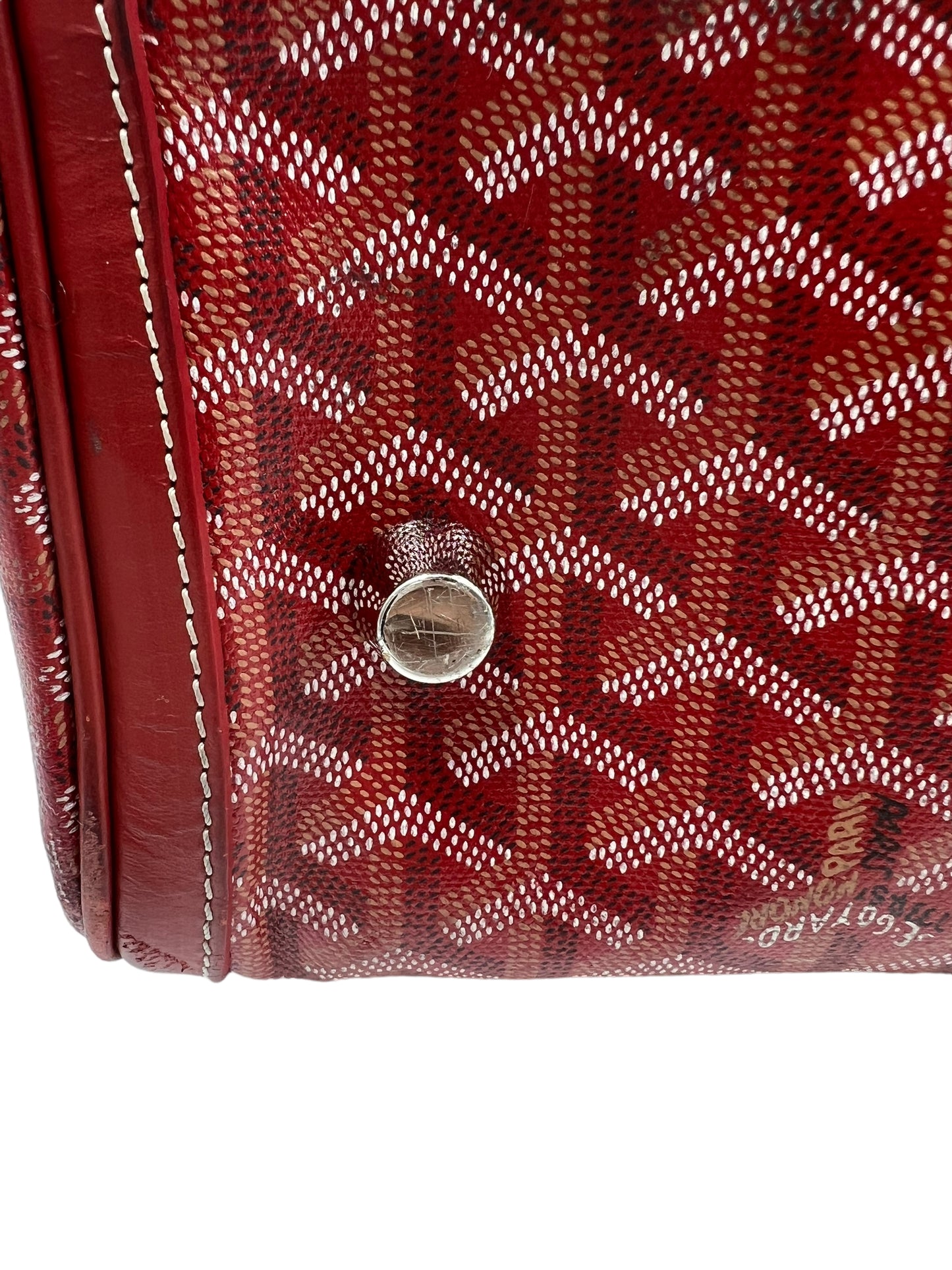 Goyard Red Croisiere 50 Duffle