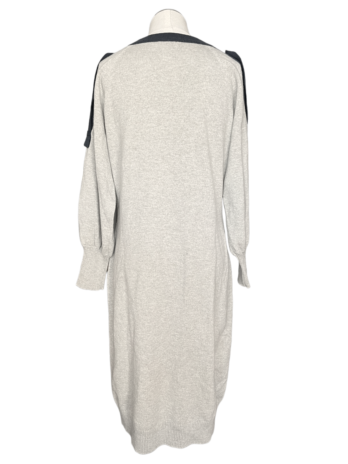 Chanel Gray 08C Cashmere Coco Line Size 44 Dress