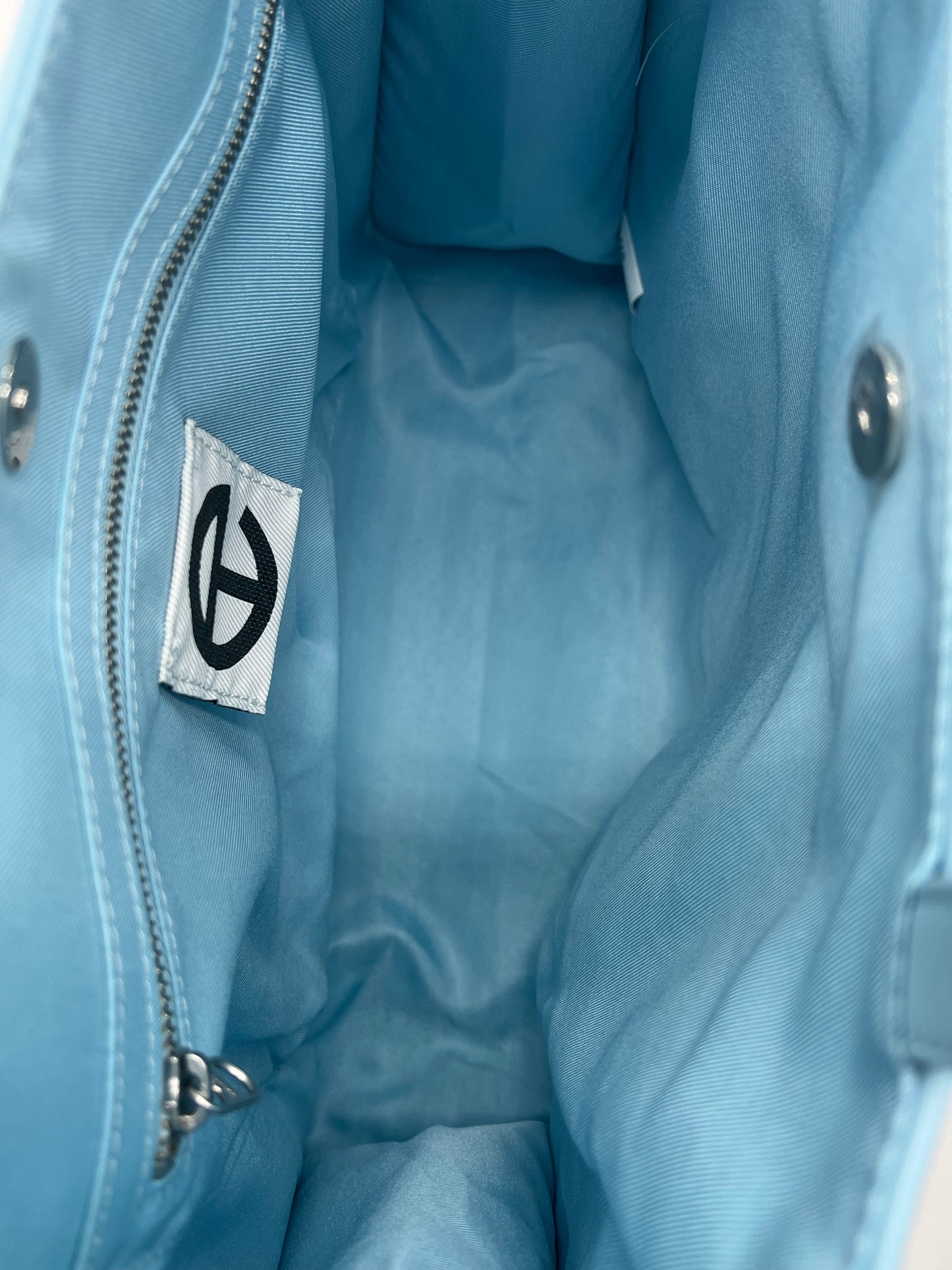 Telfar Pool Blue Vegan Leather Medium Shopper