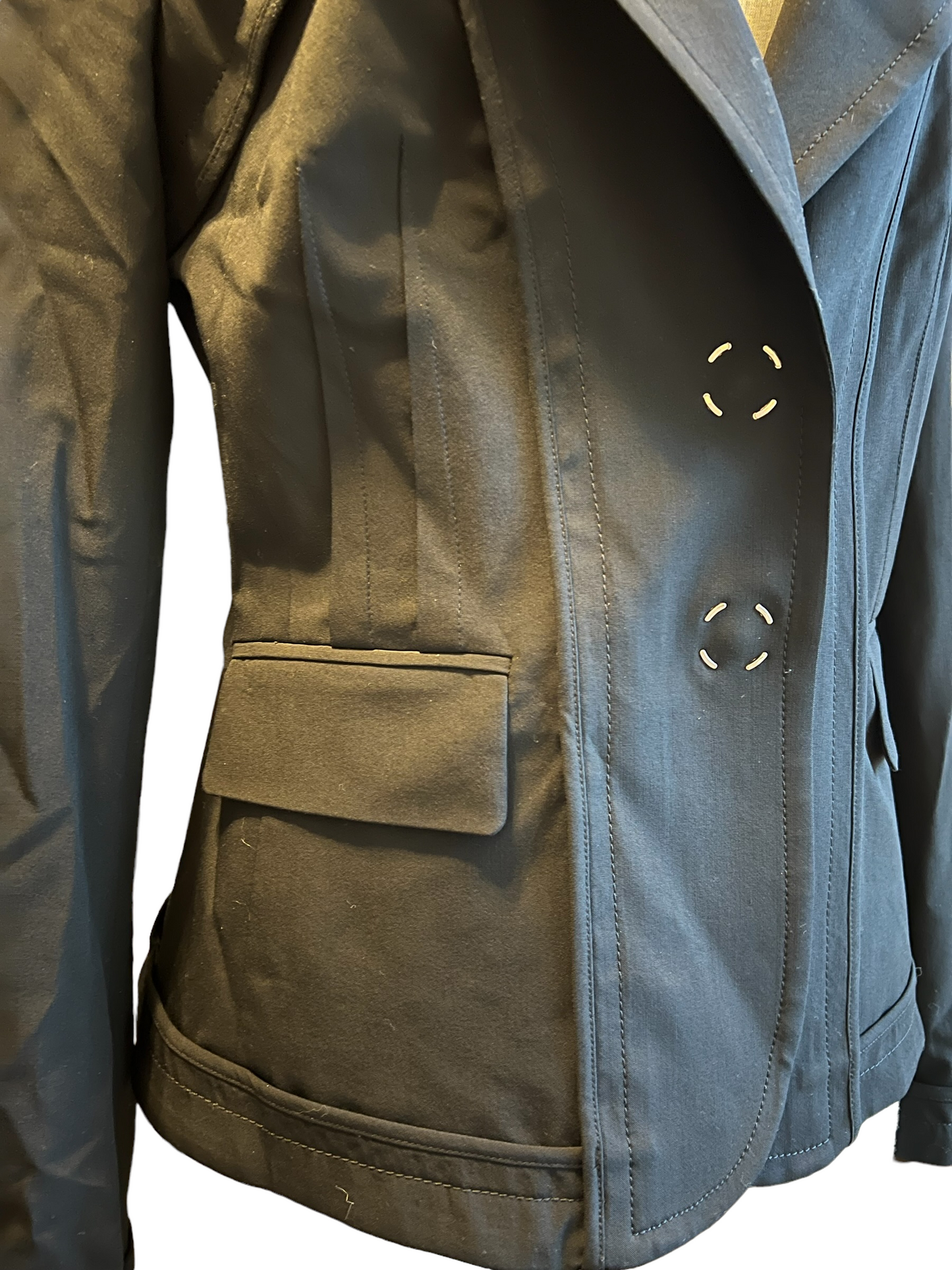 Escada Black Wool Blend Size 40 Blazer