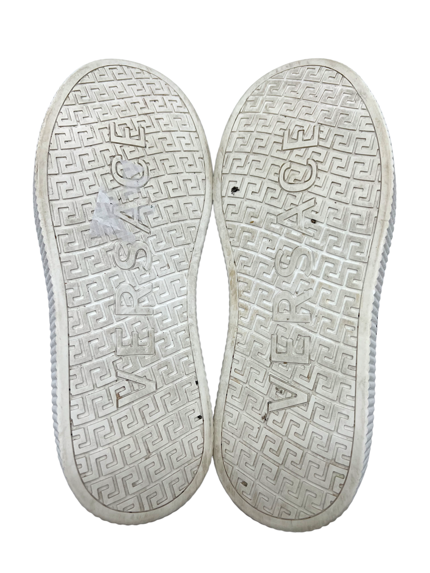 Versace Black Heart Print Medusa Head Low Top Size 38 Sneakers