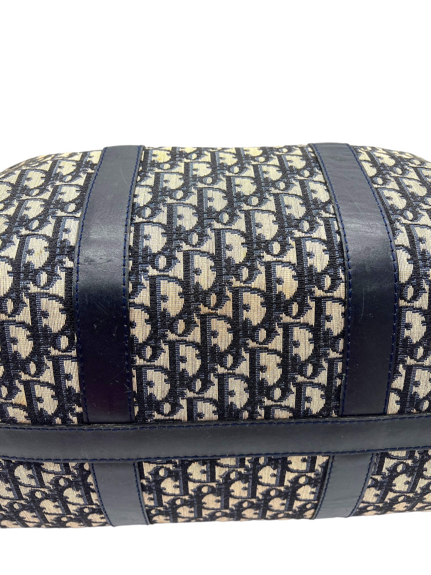 Christian Dior Vintage Blue Navy Trotter Duffle