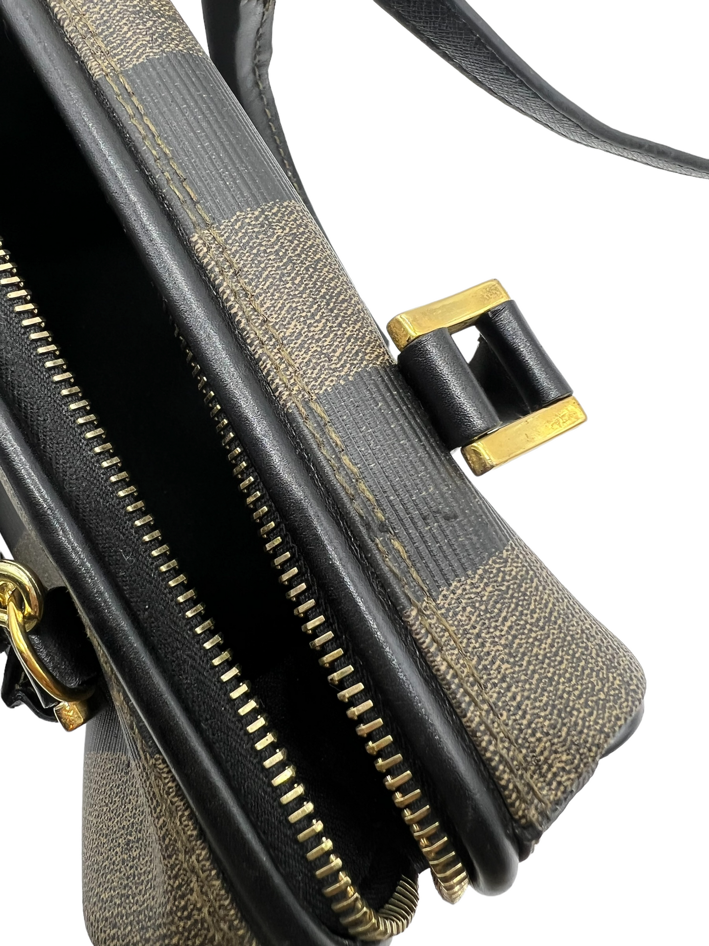 Fendi Vintage Pequin Stripe Mini Boston Bag