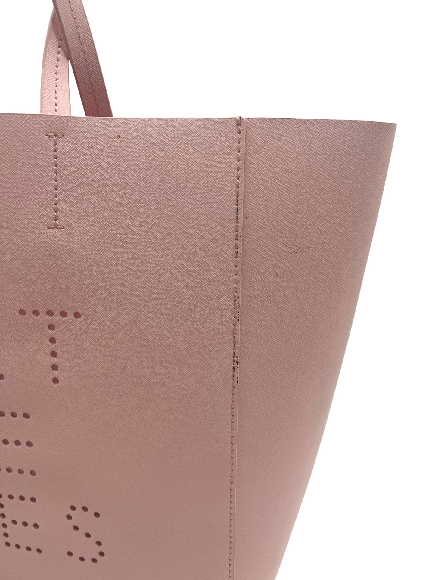 Kate Spade Pink Hallie 'Skirt The Rules' Perforated Tote