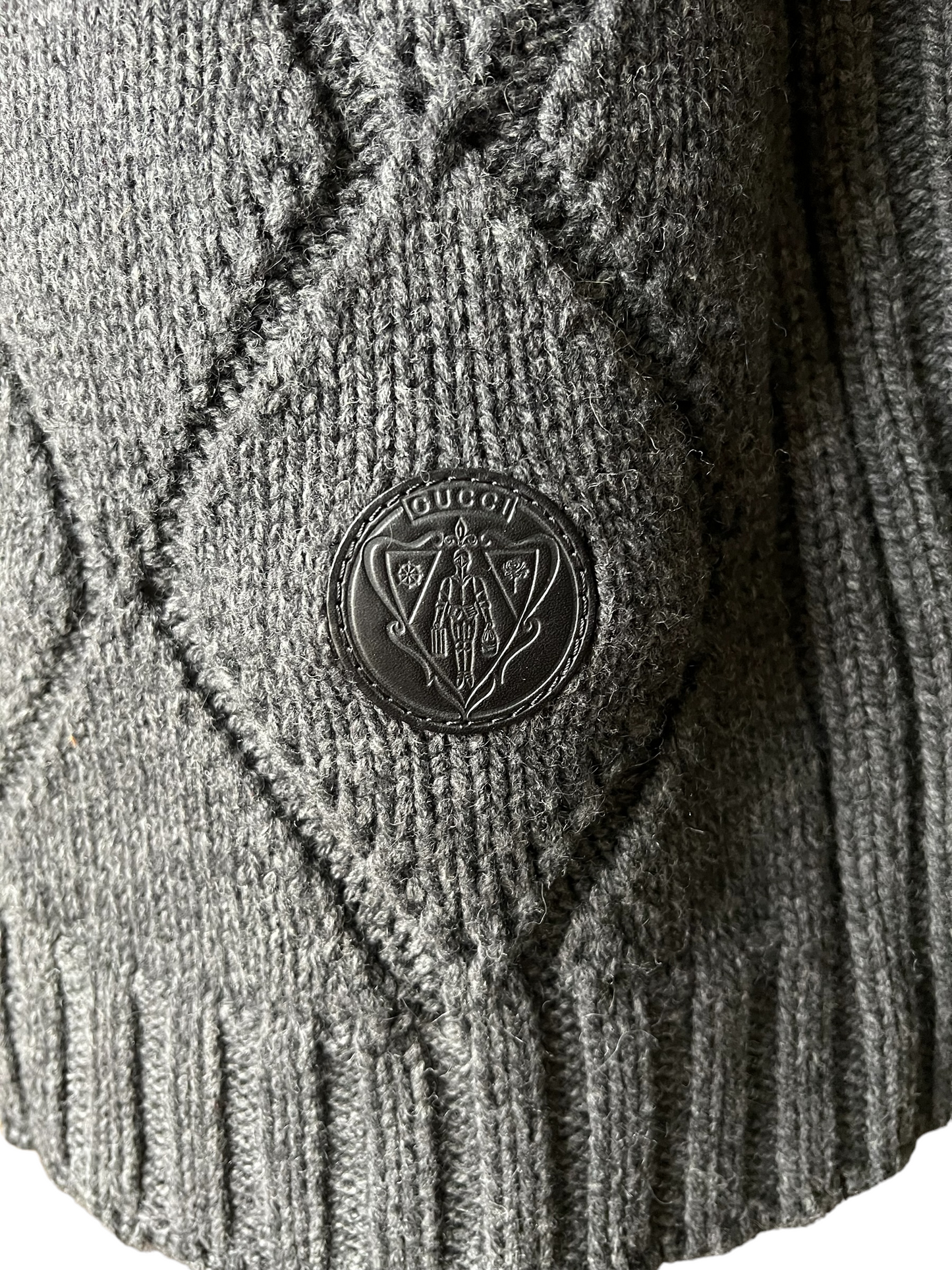 Gucci Charcoal Camel Size L Poncho