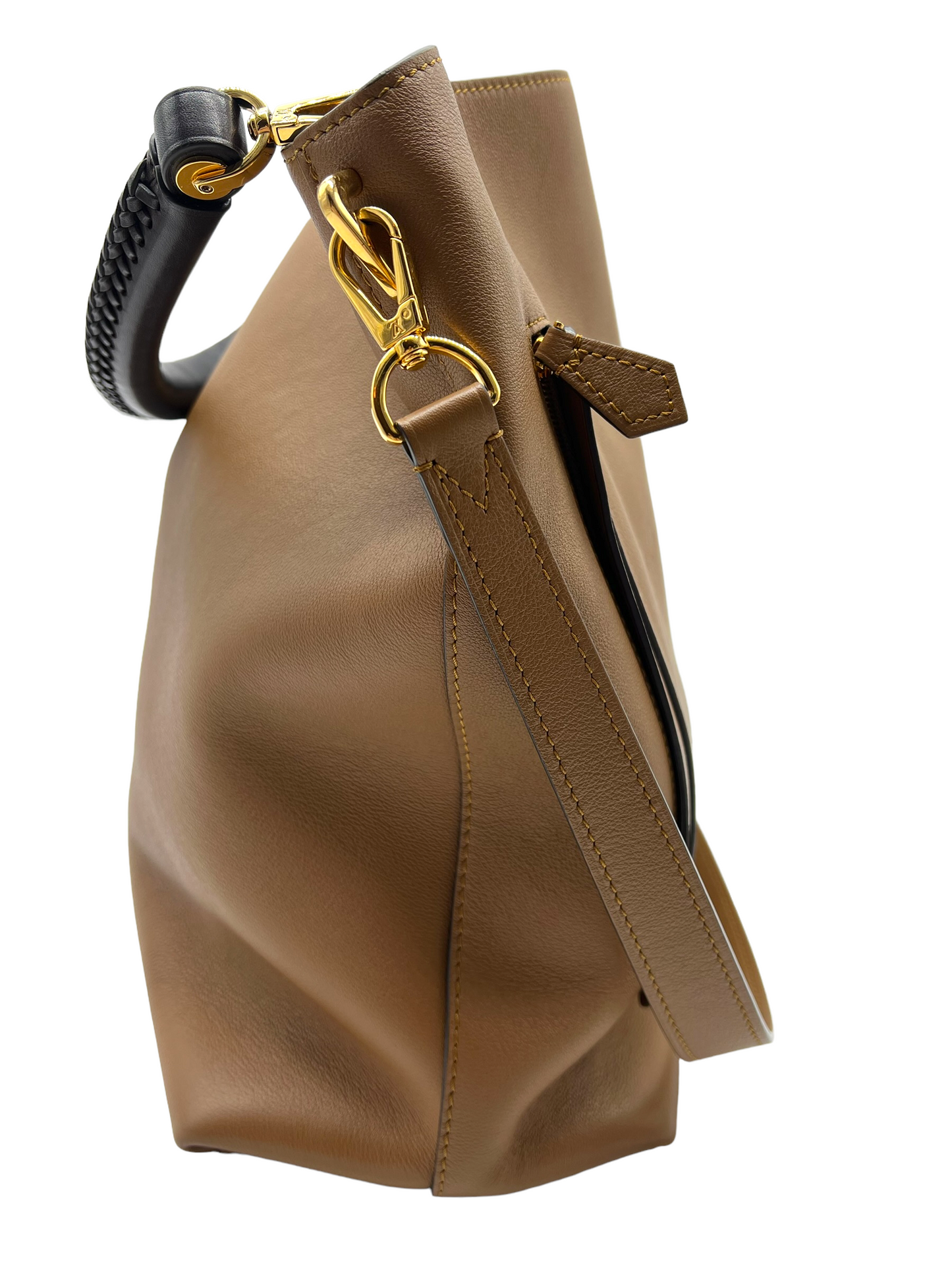 Louis Vuitton Hazelnut Calfskin Bagatelle Noisette Parnassea Shoulder Bag