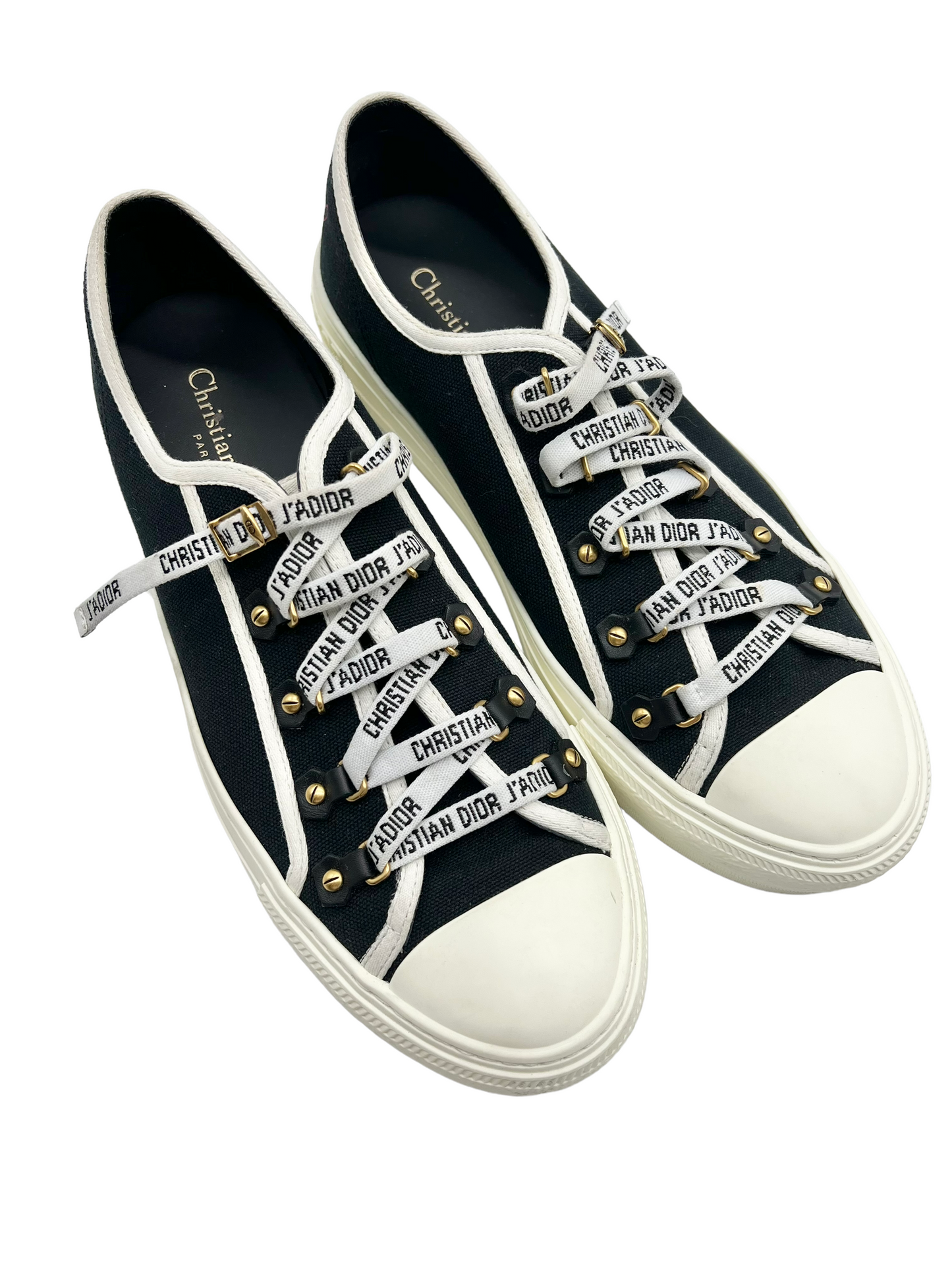 Christian Dior Black Walk 'n' Dior Men's Size 42 Low Top Sneakers