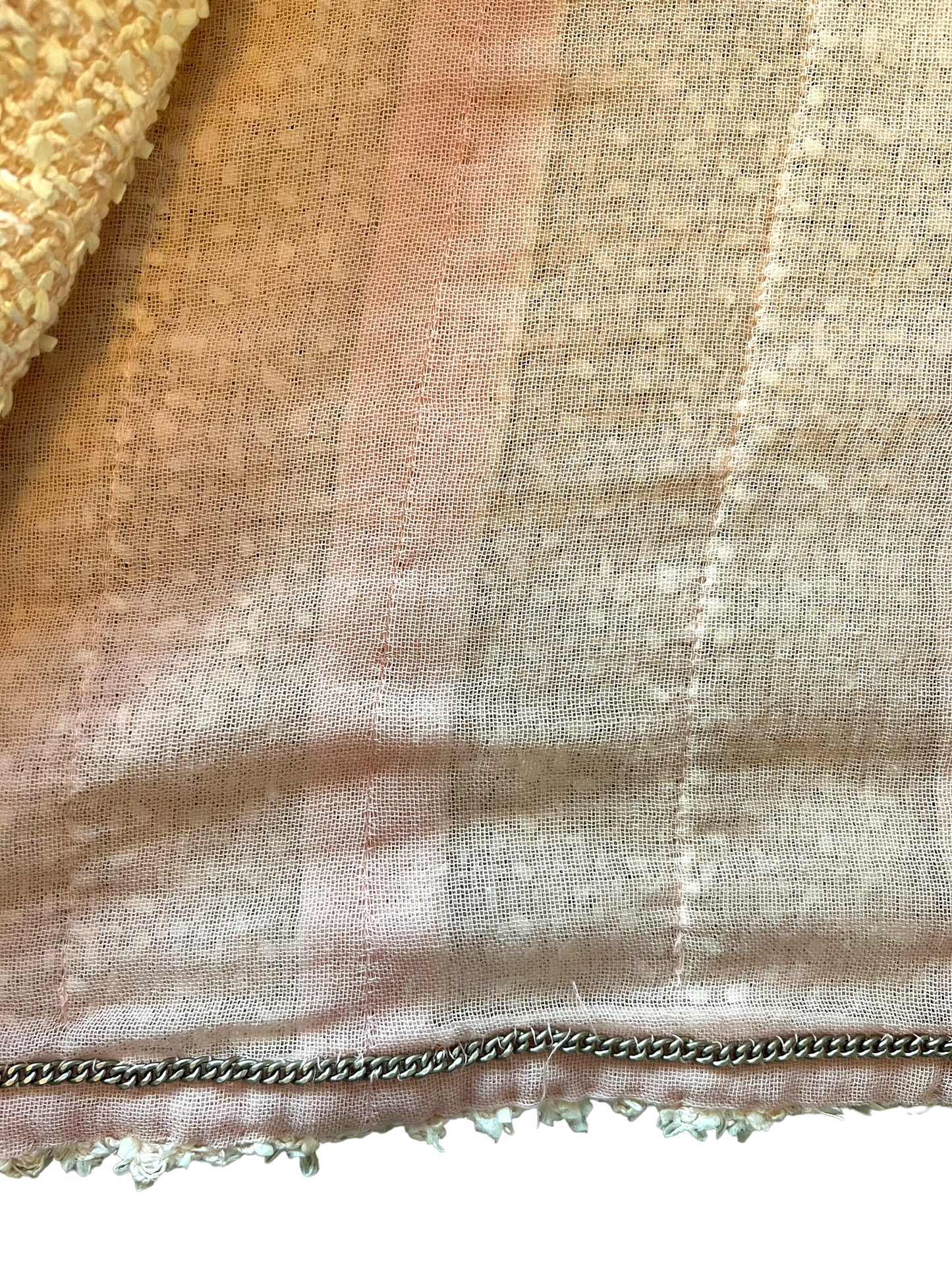 Chanel 99P Blush Pink Size 42 Tweed Jacket