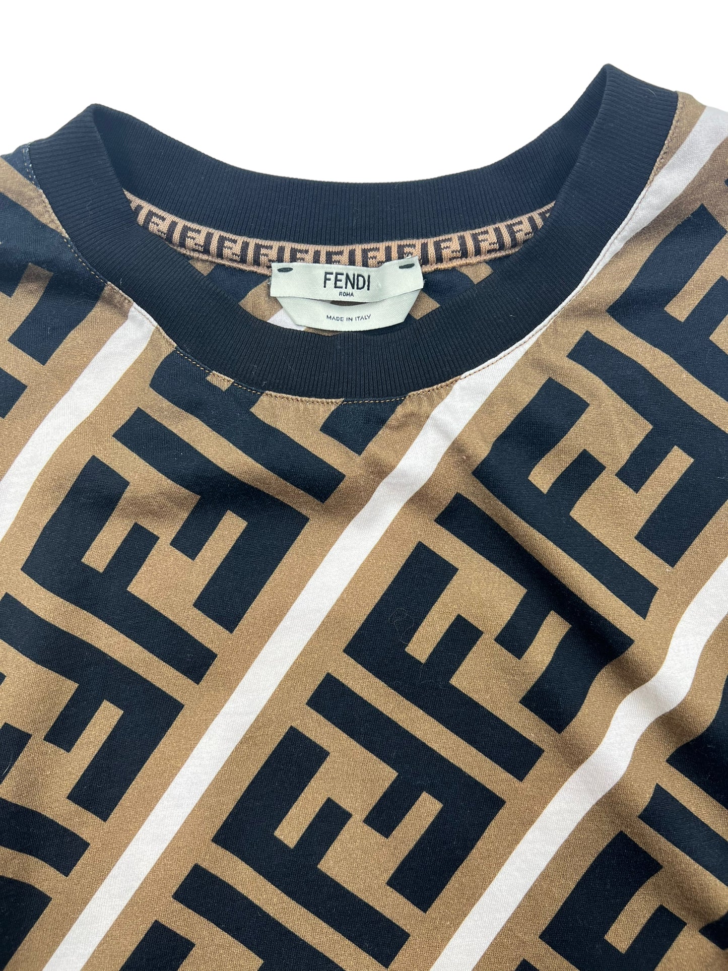 Fendi Black & White 'Forever Fendi' T-Shirt