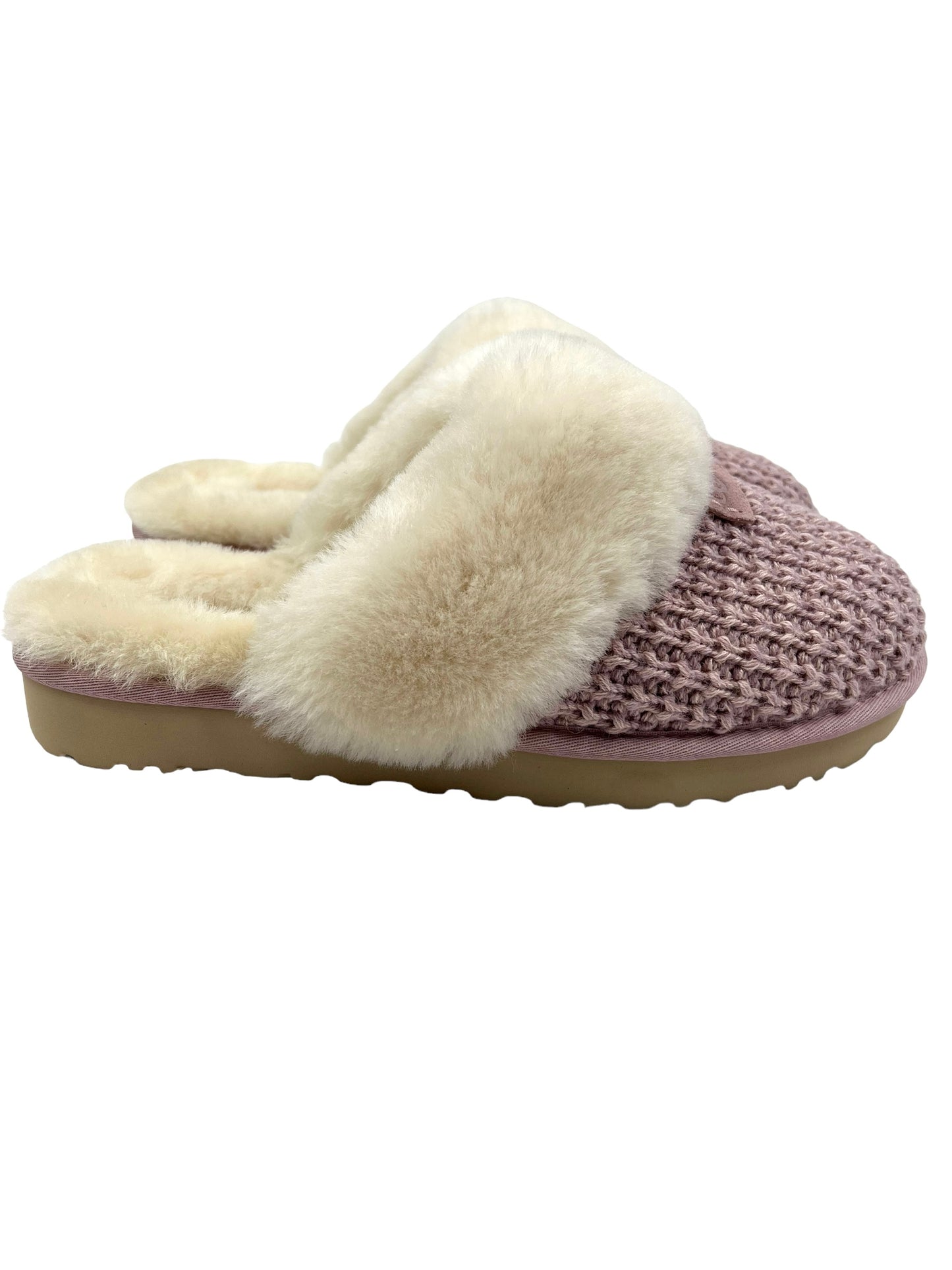 Ugg Size 11 Pink Cozy Knit Slippers