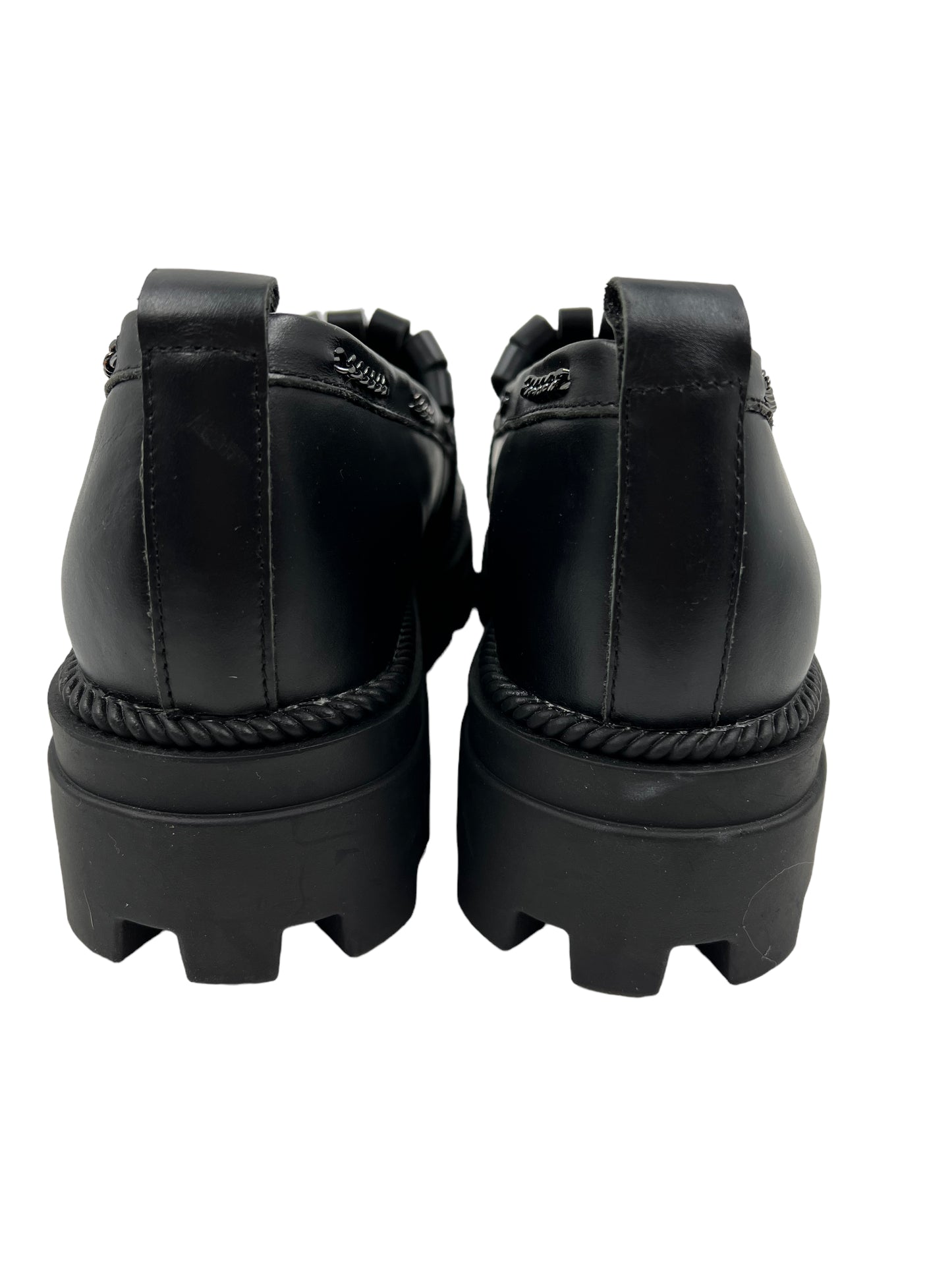 Kelsi Dagger Brooklyn Size 9 Black Leather Burke Platform Loafer