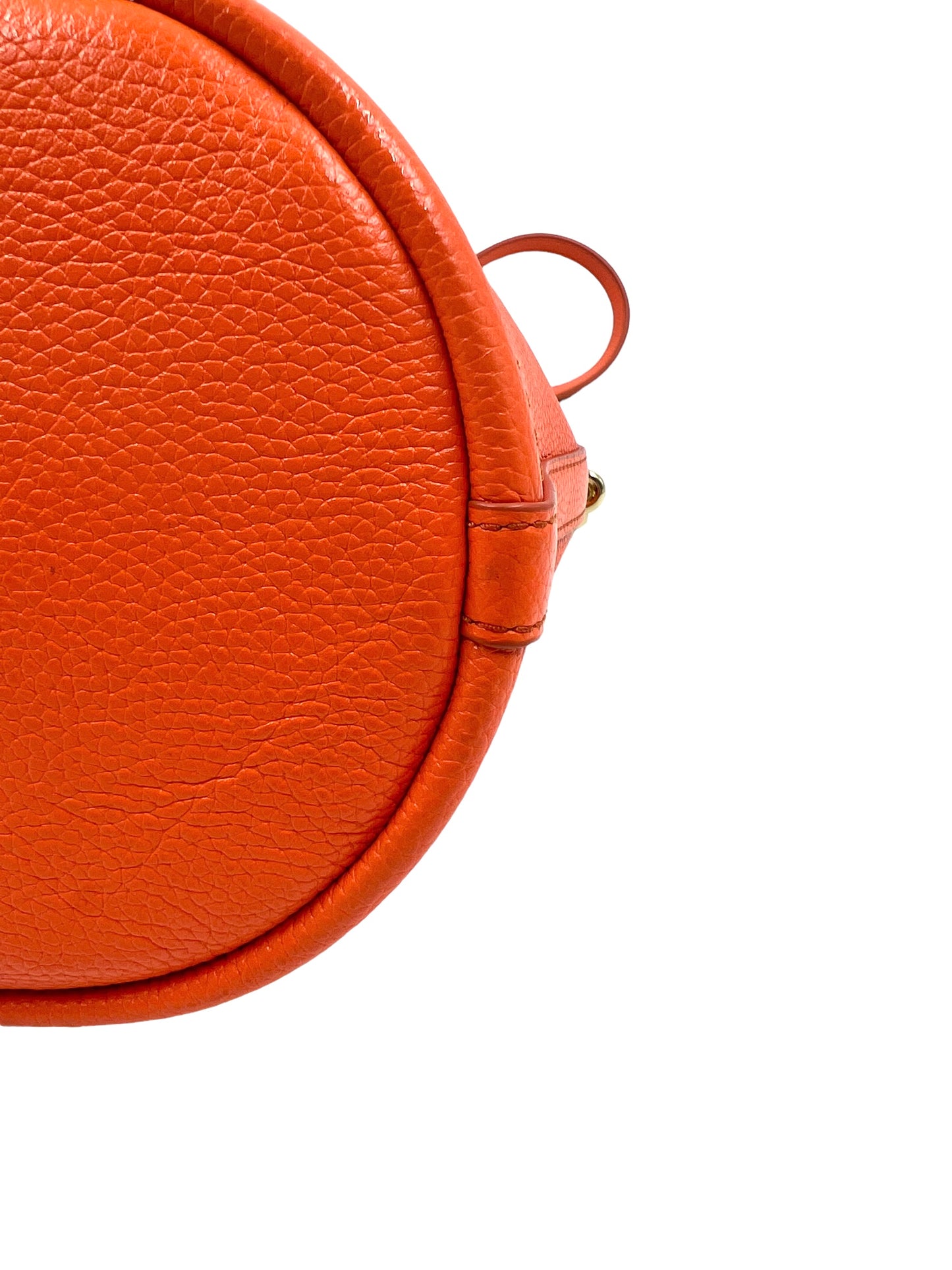 Marc Jacobs Electric Orange Leather 'The Bucket Bag' Shoulder Bag