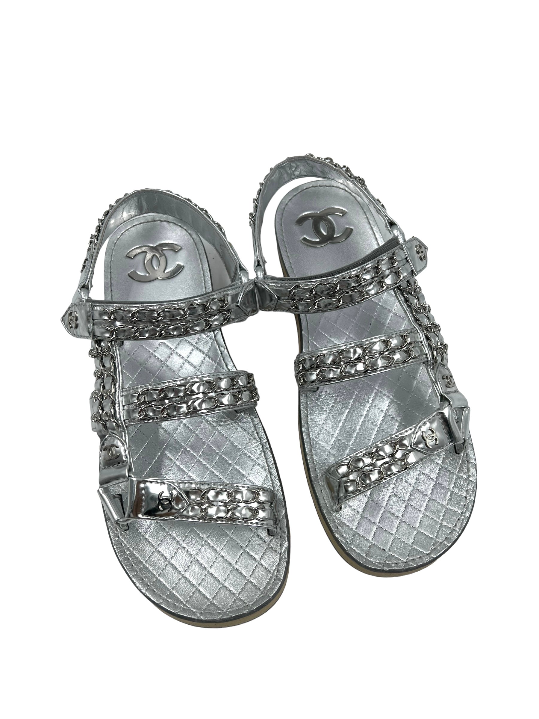 Chanel chain best sale sandals 2019