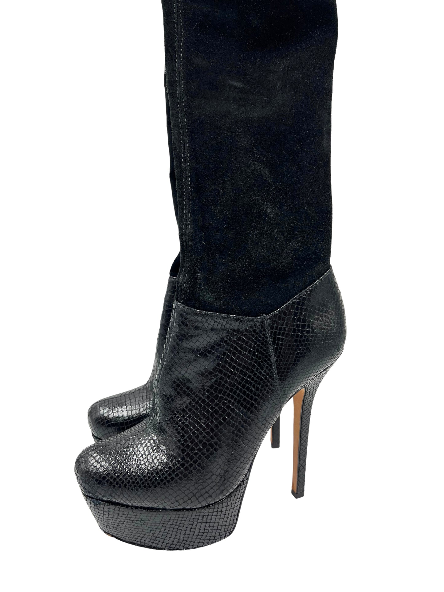 Alice + Olivia Size 39.5 Black Luke OTK Boots