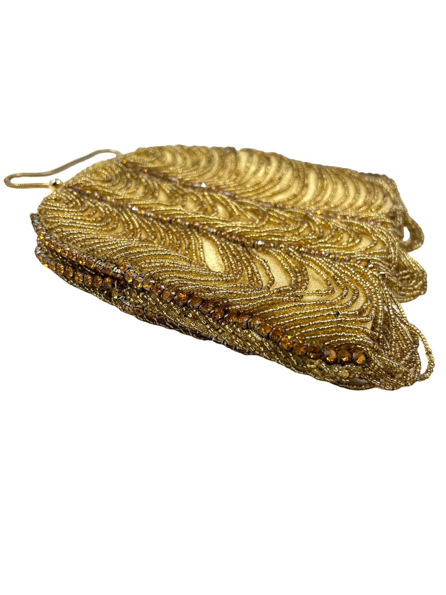 Walborg Vintage Gold Beaded Embellished Evening Bag