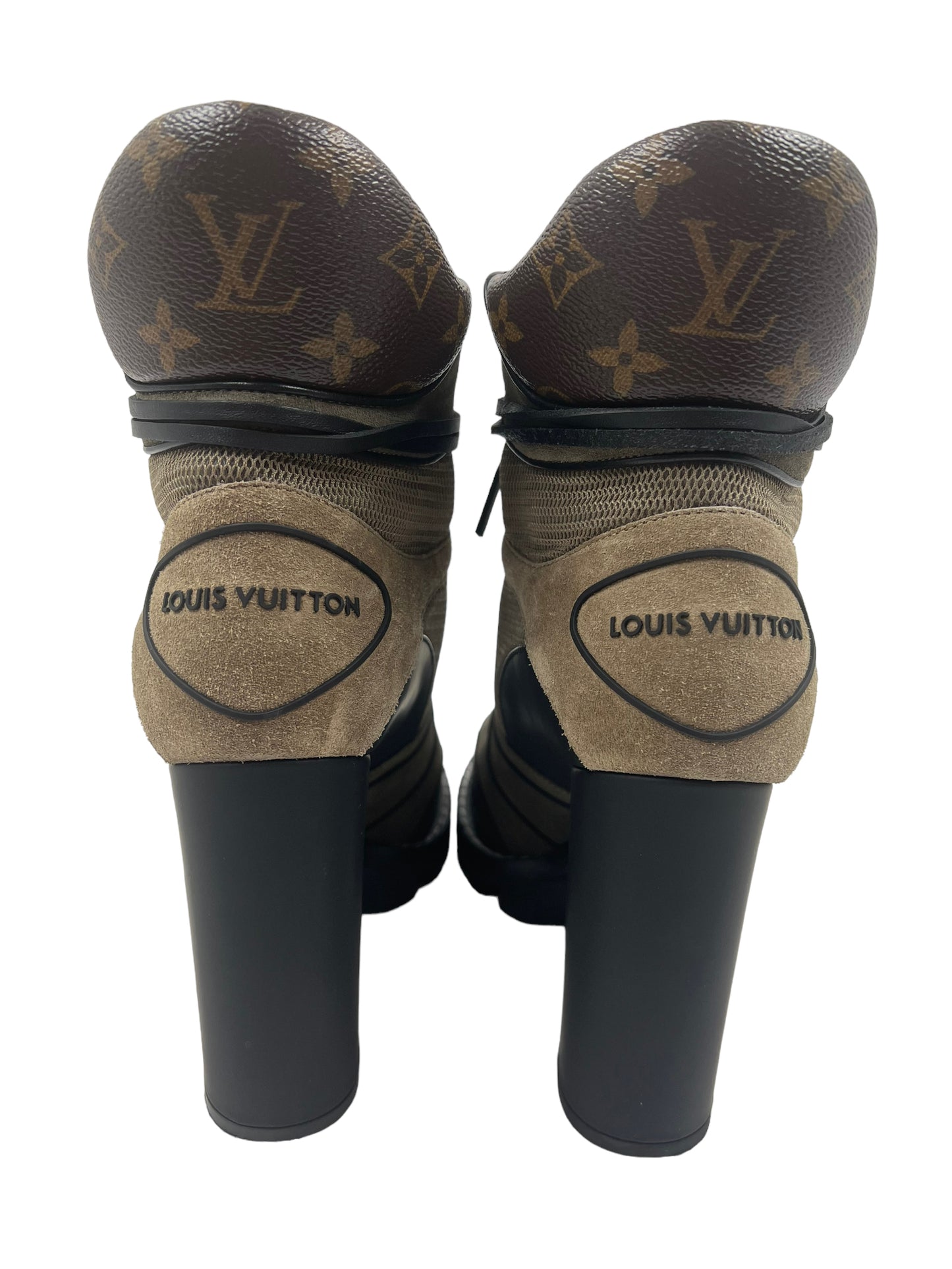 Louis Vuitton Size 40 Suede Calfskin Star Trail Boots