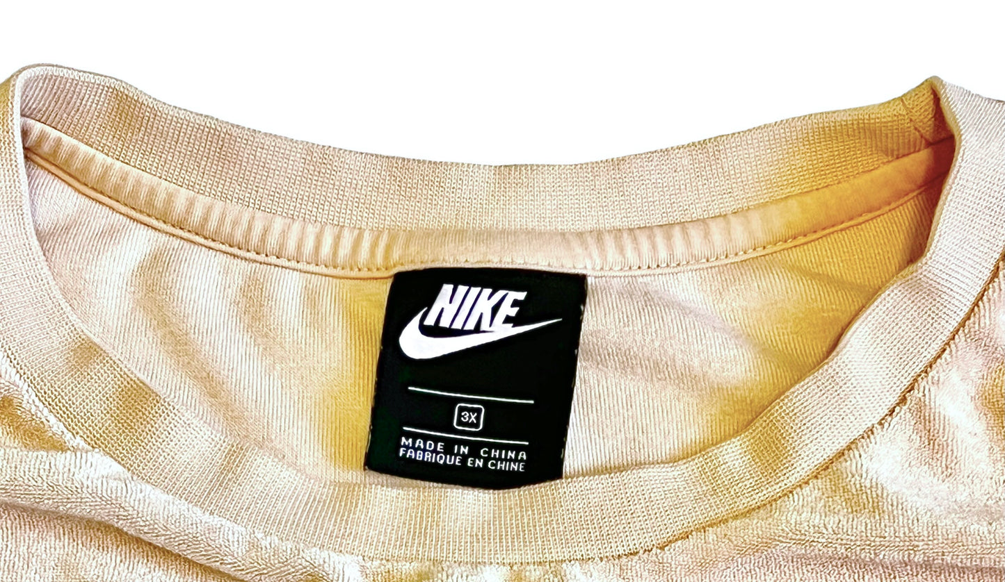 Nike Women’s Size 3X Beige Velour Logo Sweatshirt Top