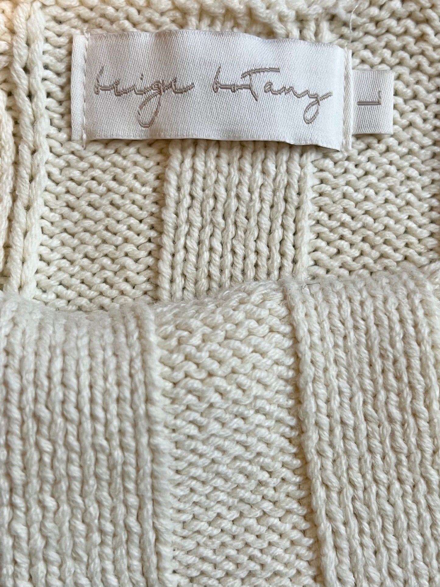 Beige Botany Size L Cream Knit Pant Set