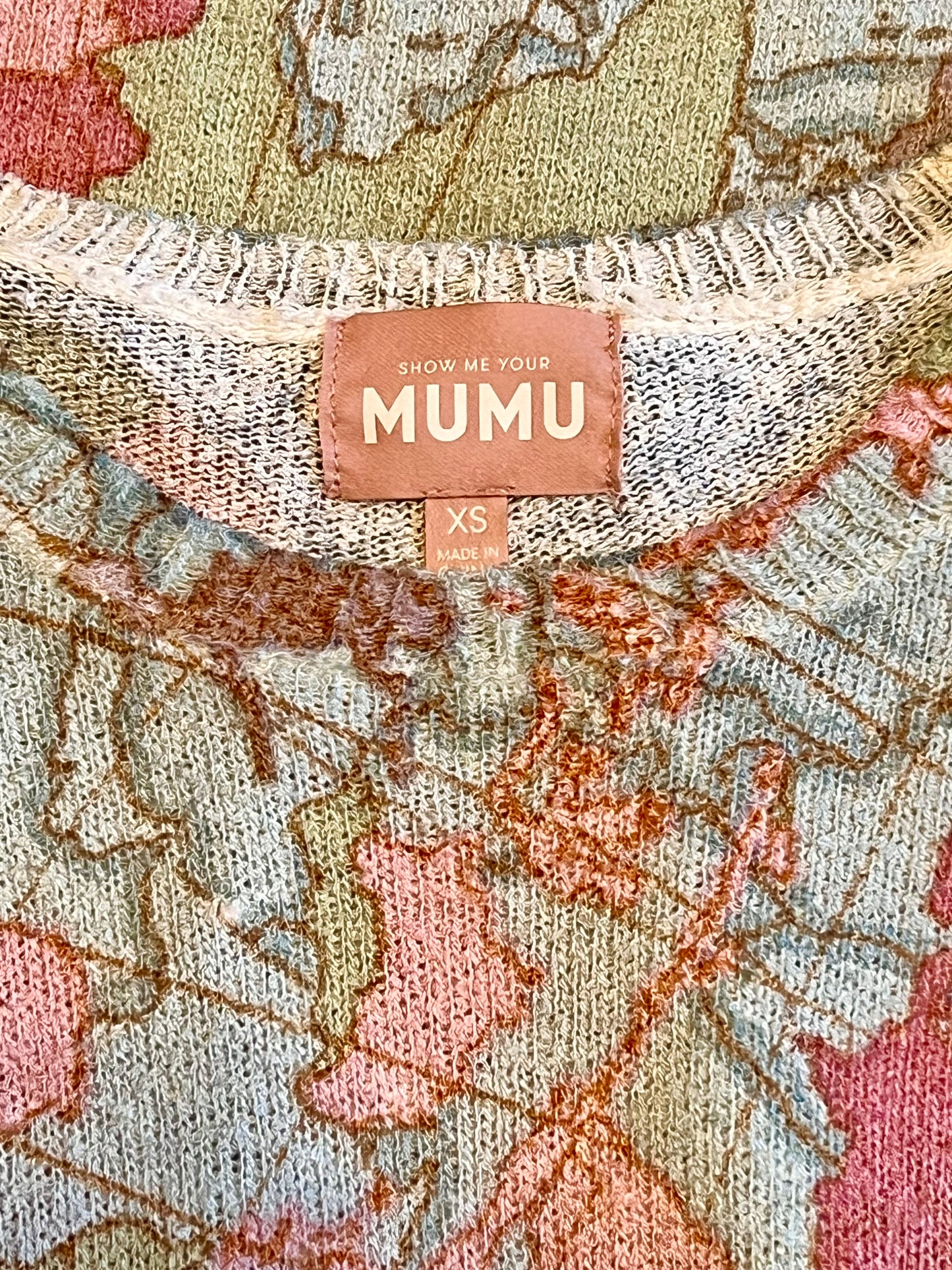 Show Me Your Mumu Size XS World Tour Knit Bonfire Sweater