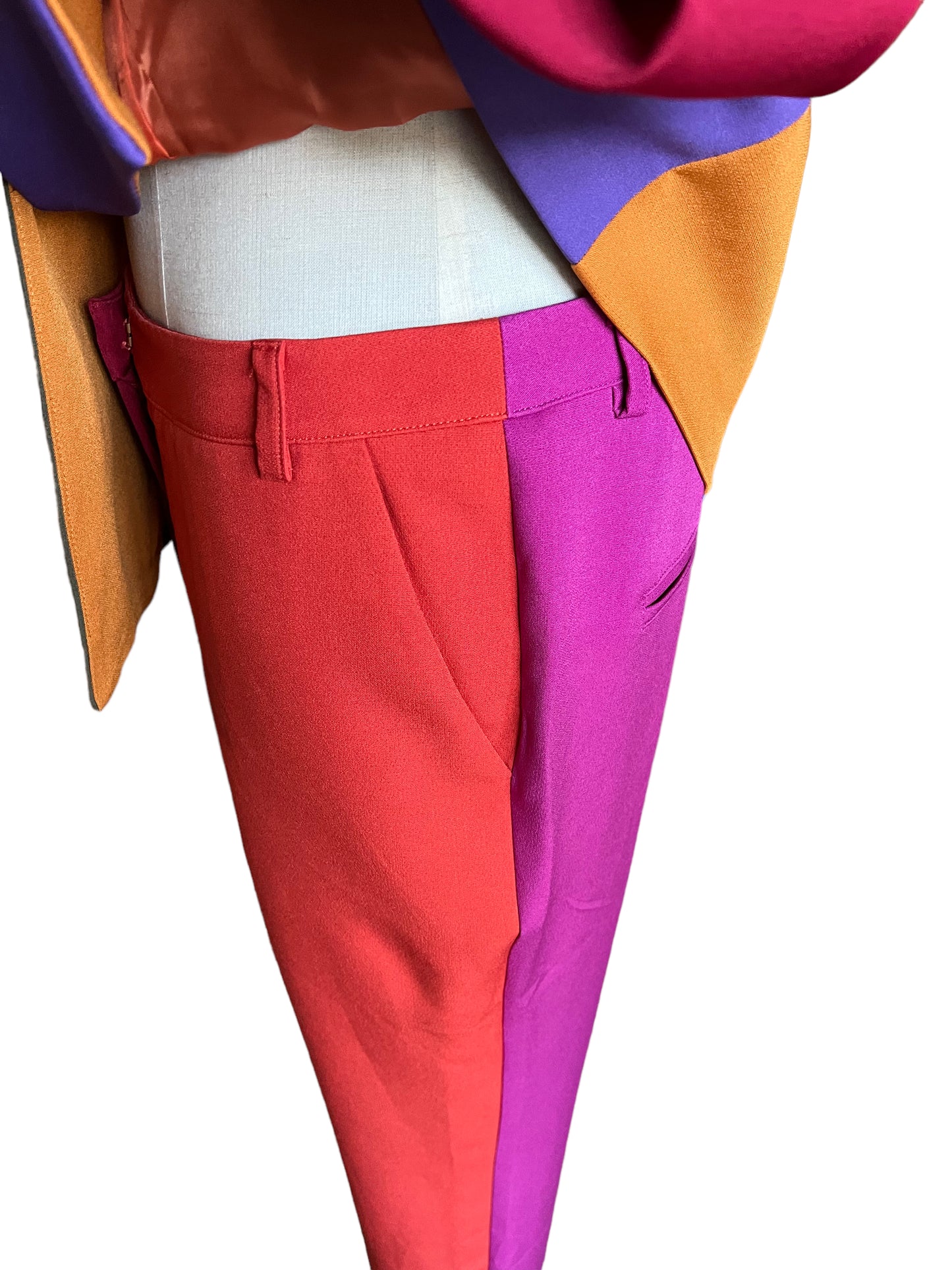 L'Atiste Size M Color Block Pant Suit